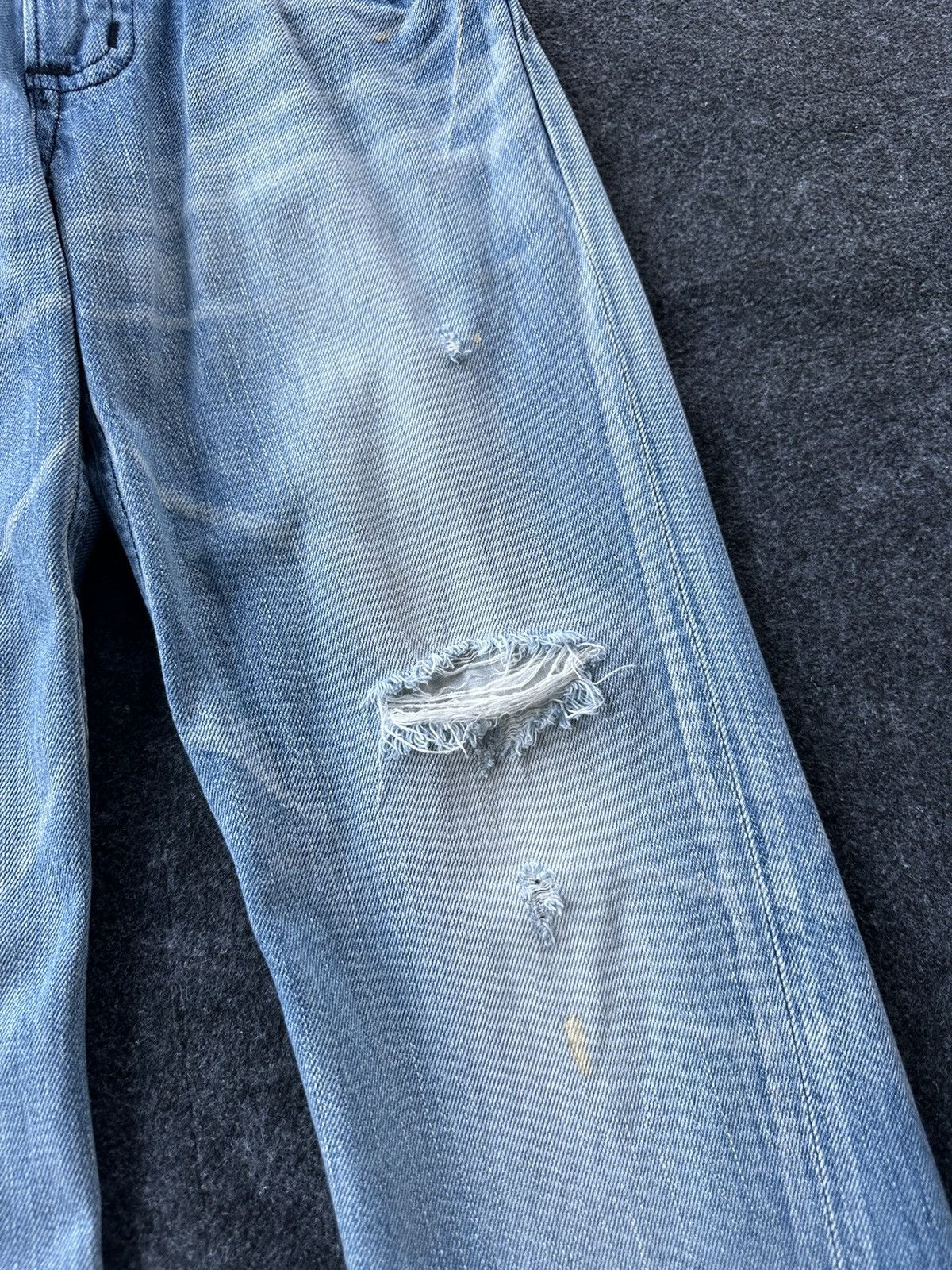 Edwin × If Six Was Nine × Vintage Vintage Edwin Blue Trip Distressed Hawaian Denim D166 Size US 28 / EU 44 - 9 Thumbnail
