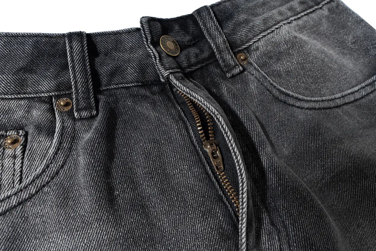 Jean × Vintage Washed Faded Black Grey Baggy Jeans Size US 32 / EU 48 - 5 Thumbnail