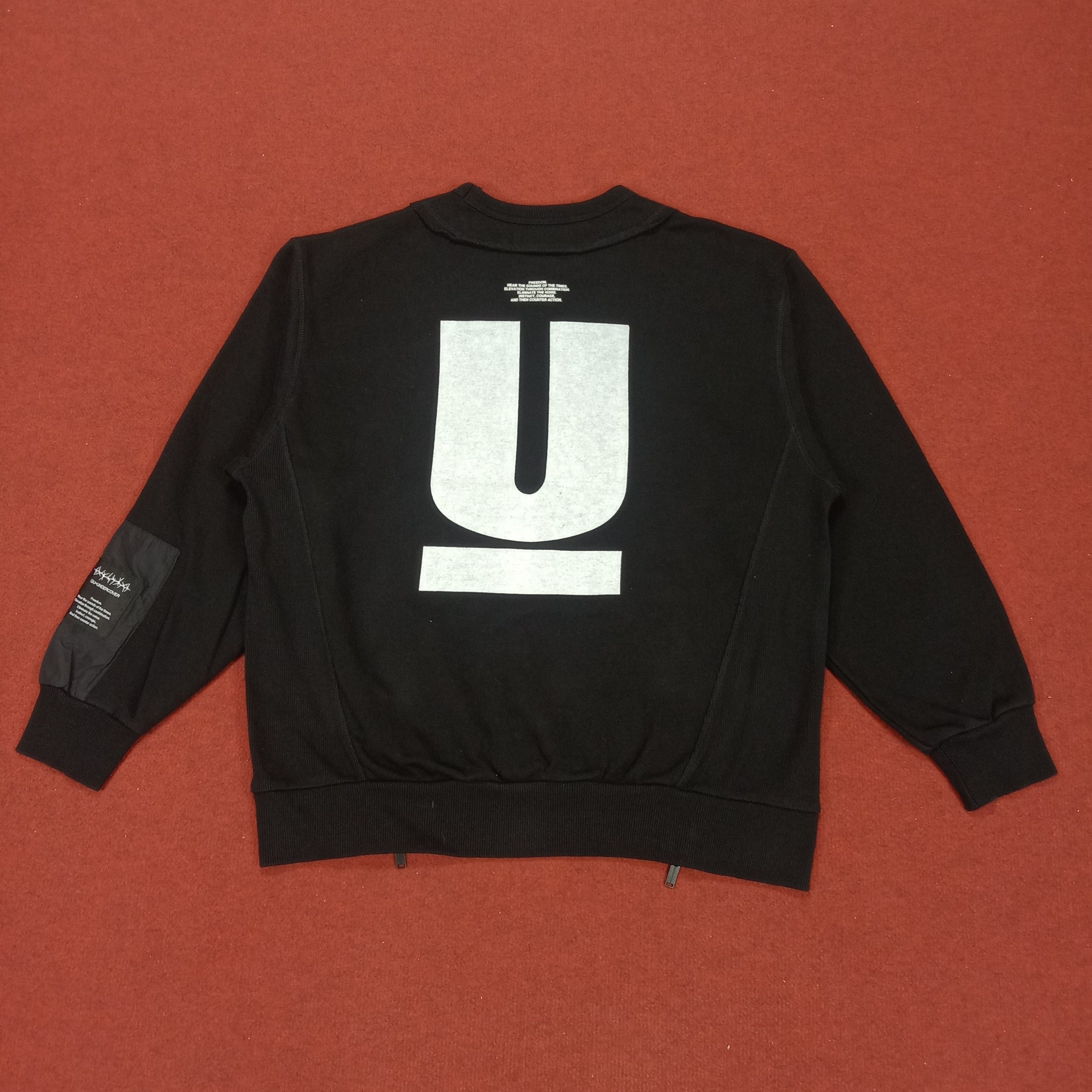 GU × Undercover × Vintage Gu X Undercover Japanese Brand Streetwear Custom Sweatshirt Size US L / EU 52-54 / 3 - 1 Thumbnail