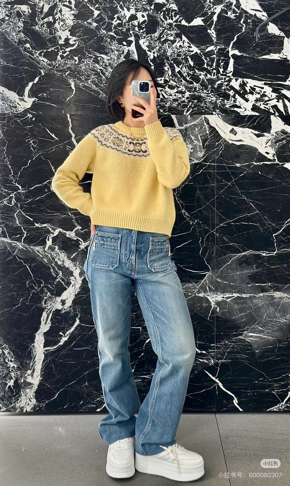 Celine Celine Fair Isle Yellow Snowflake Wool Sweater M Size M / US 6-8 / IT 42-44 - 8 Thumbnail