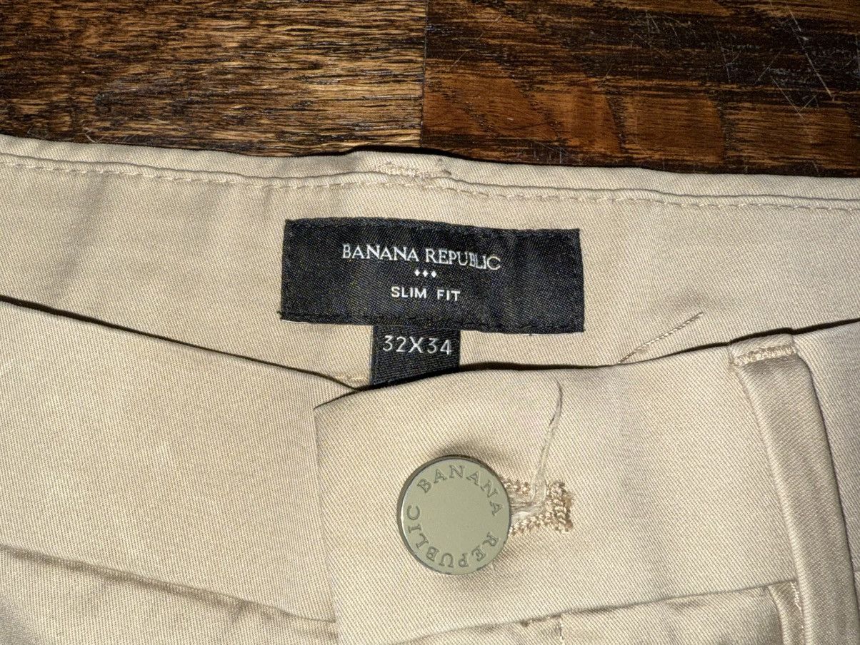 Banana Republic Banana Republic Pants Mens 32X34 Khaki Slim Core Temp Chino Size US 32 / EU 48 - 3 Thumbnail