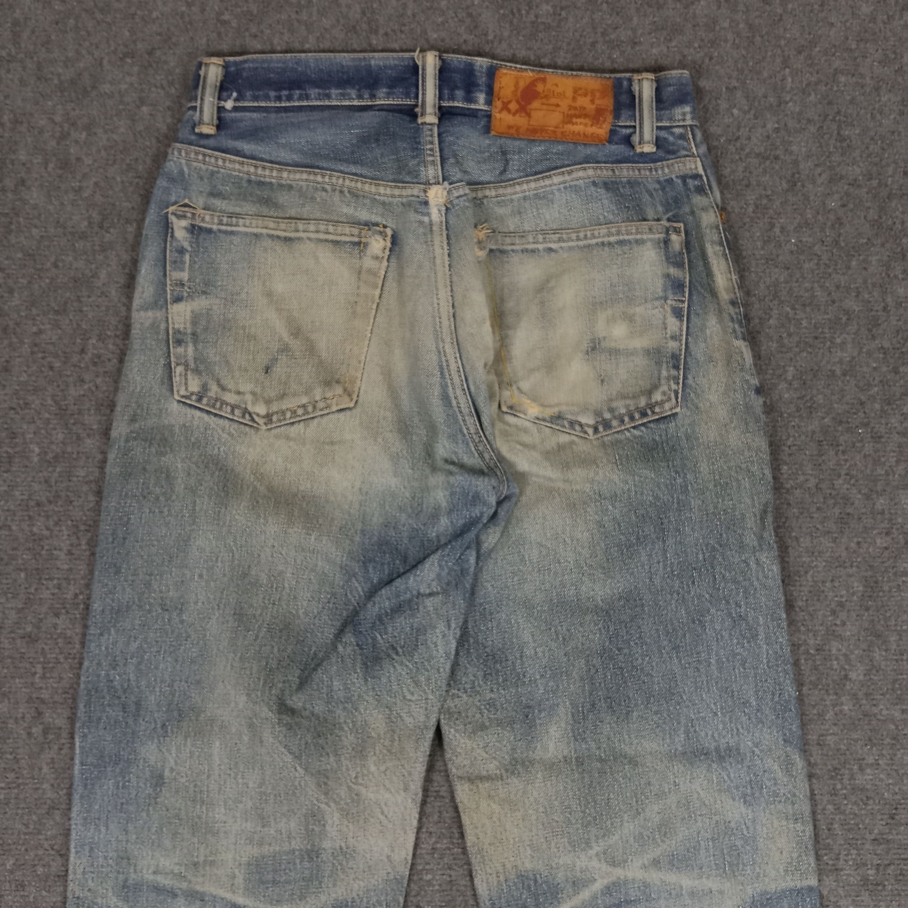 Japanese Brand × Vintage We Never Change Selvedge Fading Style Denim Jeans Size US 28 / EU 44 - 3 Thumbnail