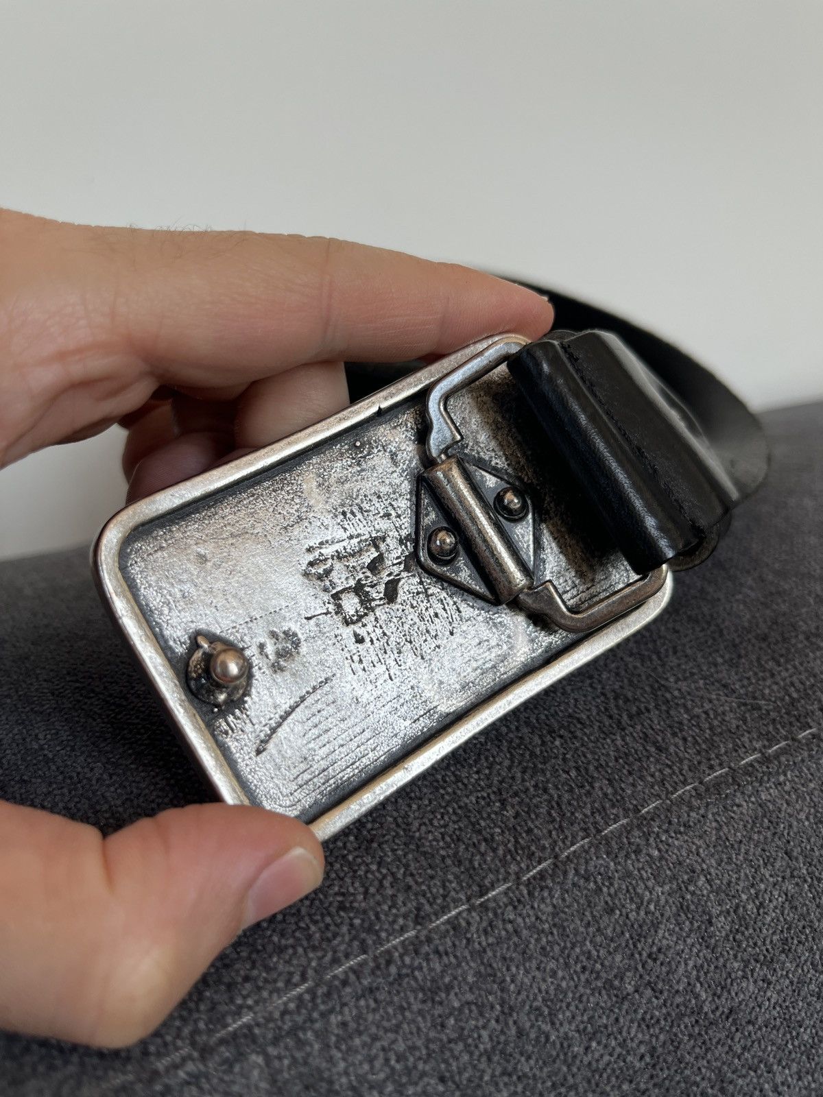 Cowboy Equipment Vittozzi Thick Leather Star Buckle Heavy Western Belt Size ONE SIZE - 6 Thumbnail