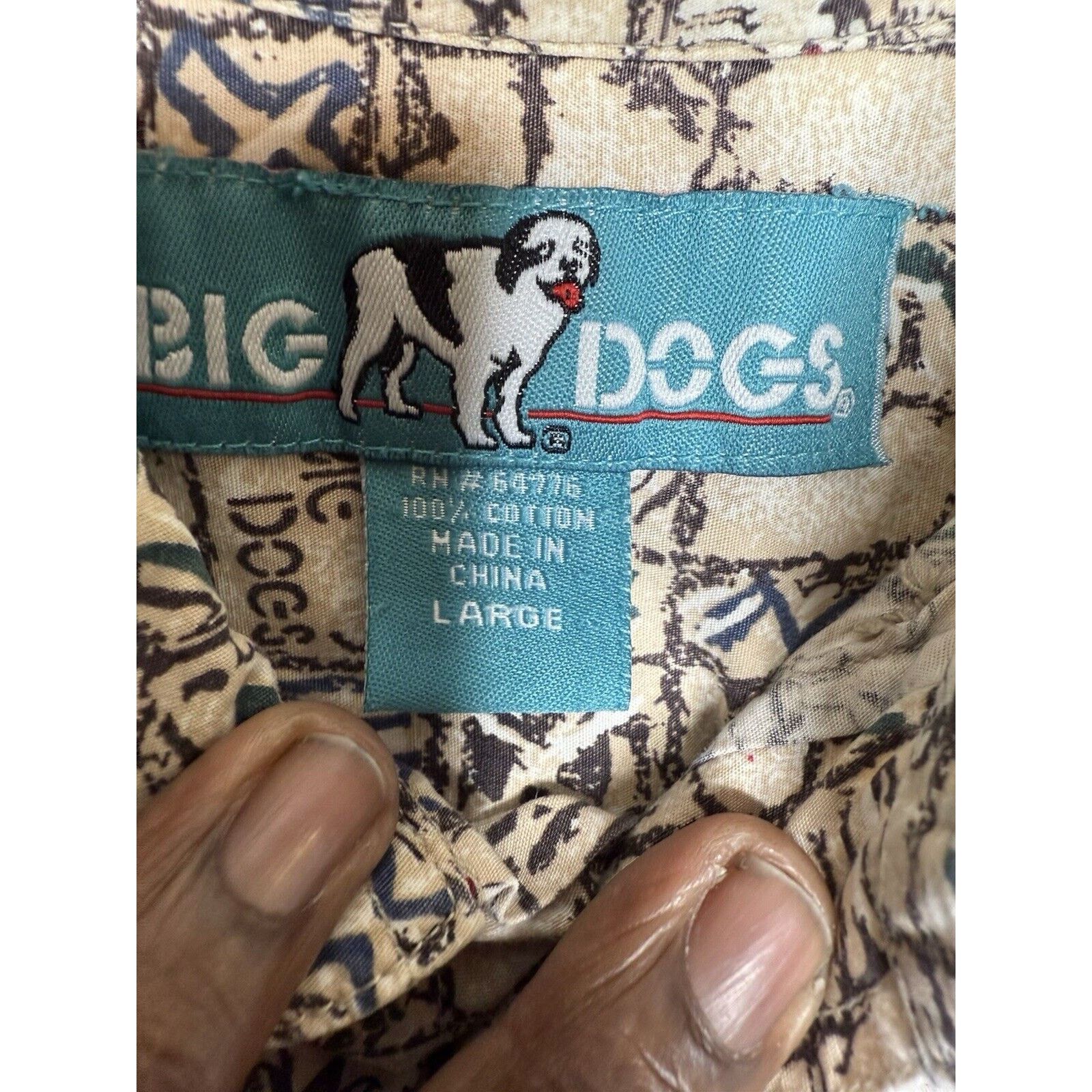 Big Dogs Big Dogs Button Down Shirt Men’s Large Short Sleeve Vintage Size US L / EU 52-54 / 3 - 3 Thumbnail