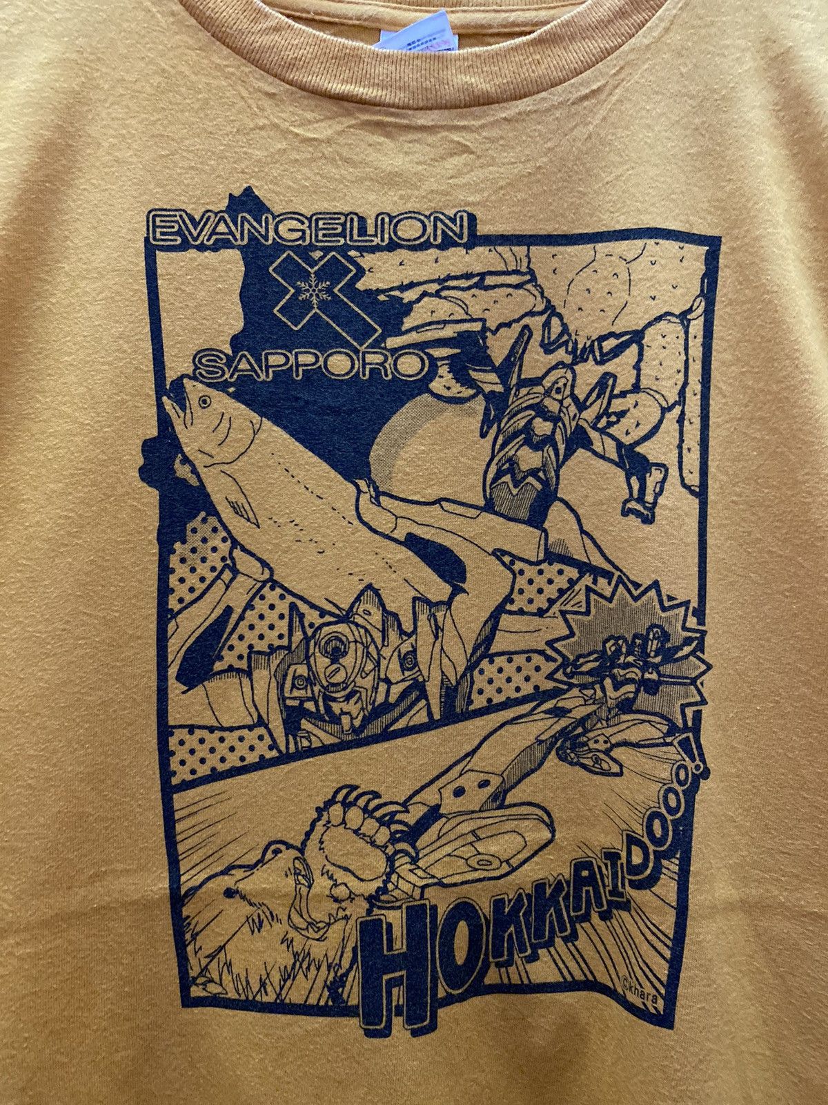 Anime 2000s Evangelion Sapporo Manga Khara Promo Tee Size US M / EU 48-50 / 2 - 3 Thumbnail