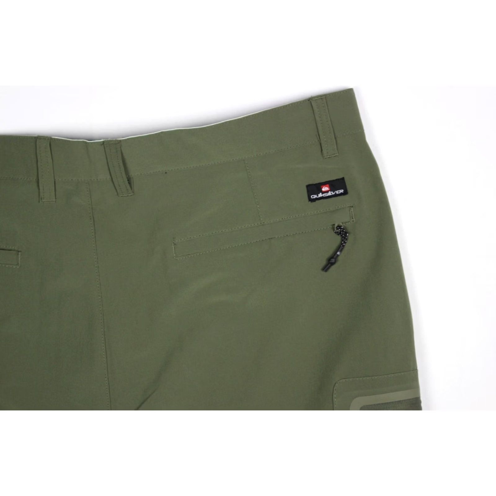 Quiksilver Quiksilver Men’s Hybrid 9" Shorts Cargo Zip Pocket 36 Dusty Olive Green Size US 36 / EU 52 - 3 Thumbnail