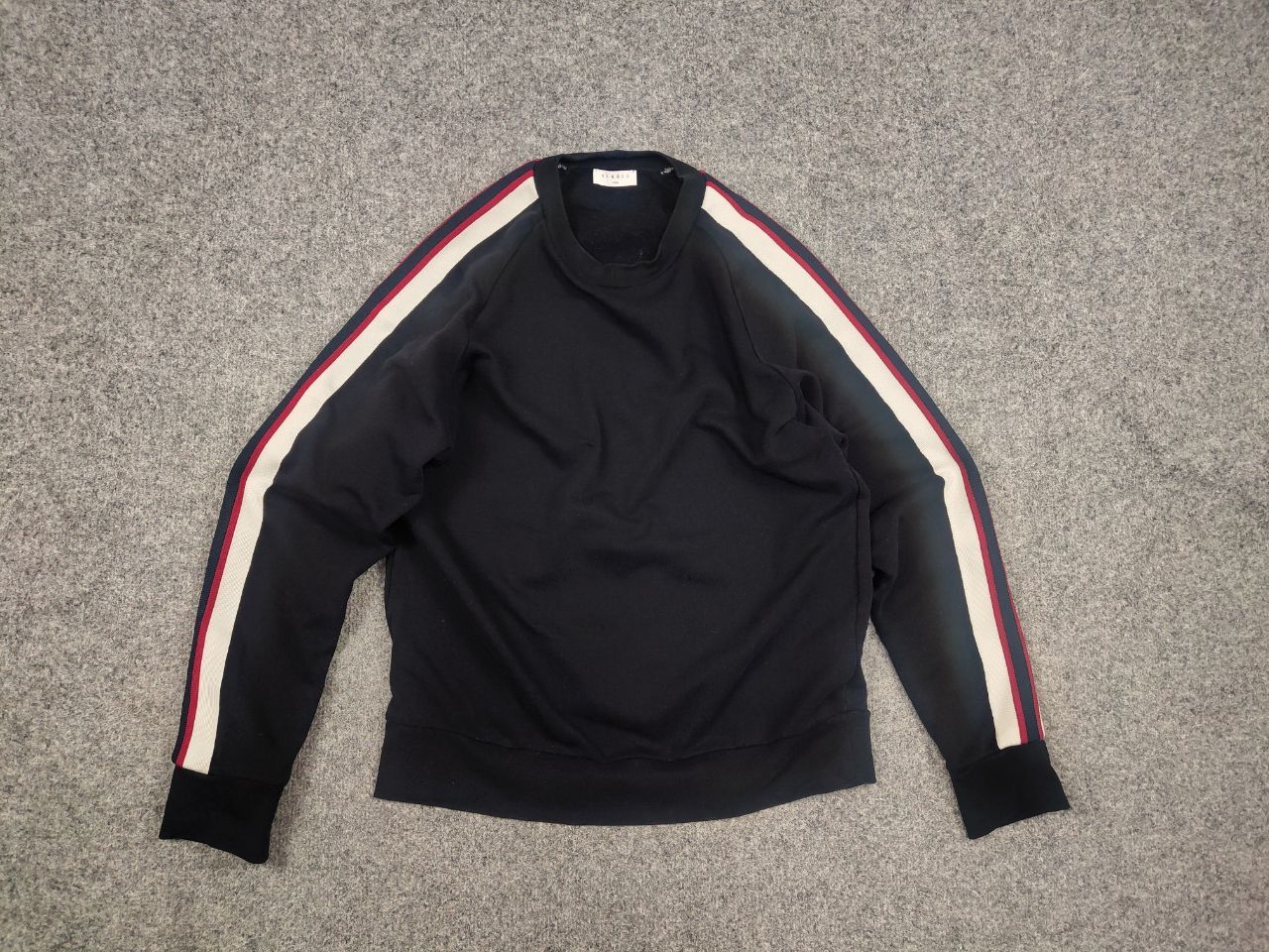 Sandro Sandro Paris Design Navy blue Logo Crew chek Sweatshirt Size US S / EU 44-46 / 1 - 7 Thumbnail