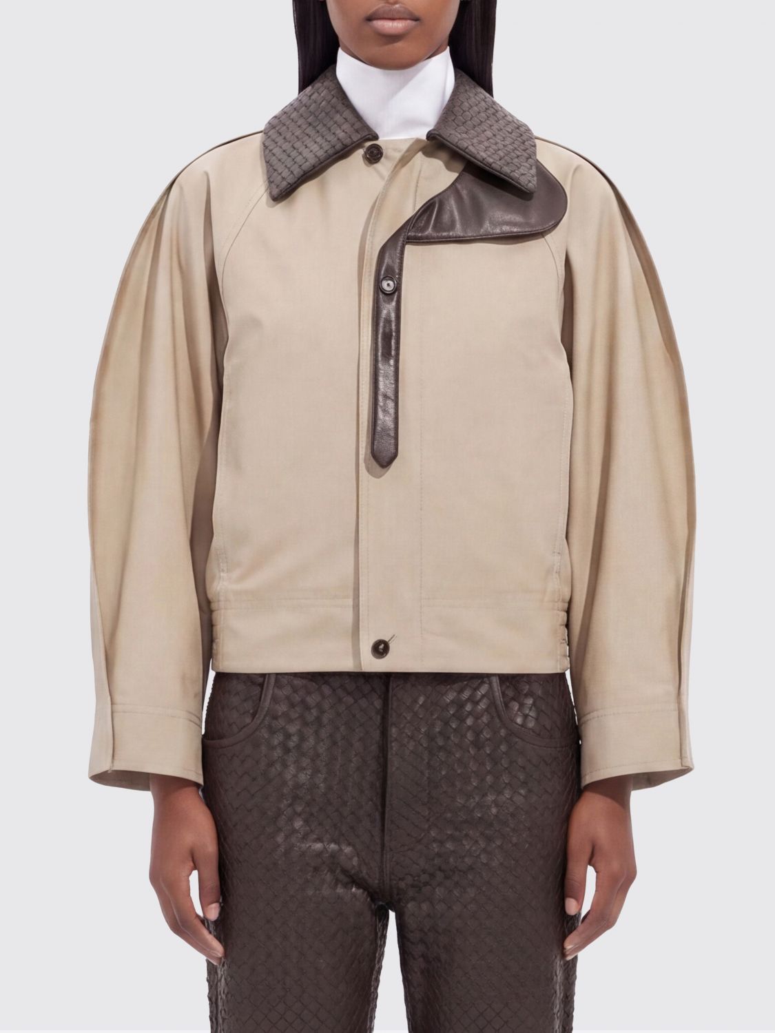 Bottega Veneta Bottega Veneta Jacket Woman Sand Size XS / US 0-2 / IT 36-38 - 1 Thumbnail