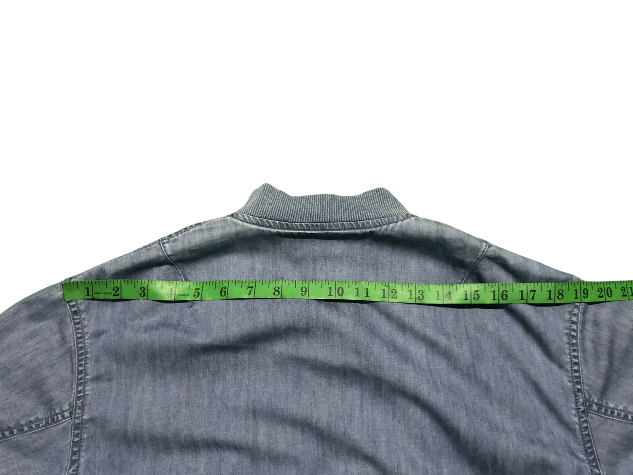 Beams Plus BEAMS CHAMBRAY DENIM BOMBER JACKET DISTRESSED Size US S / EU 44-46 / 1 - 20 Thumbnail
