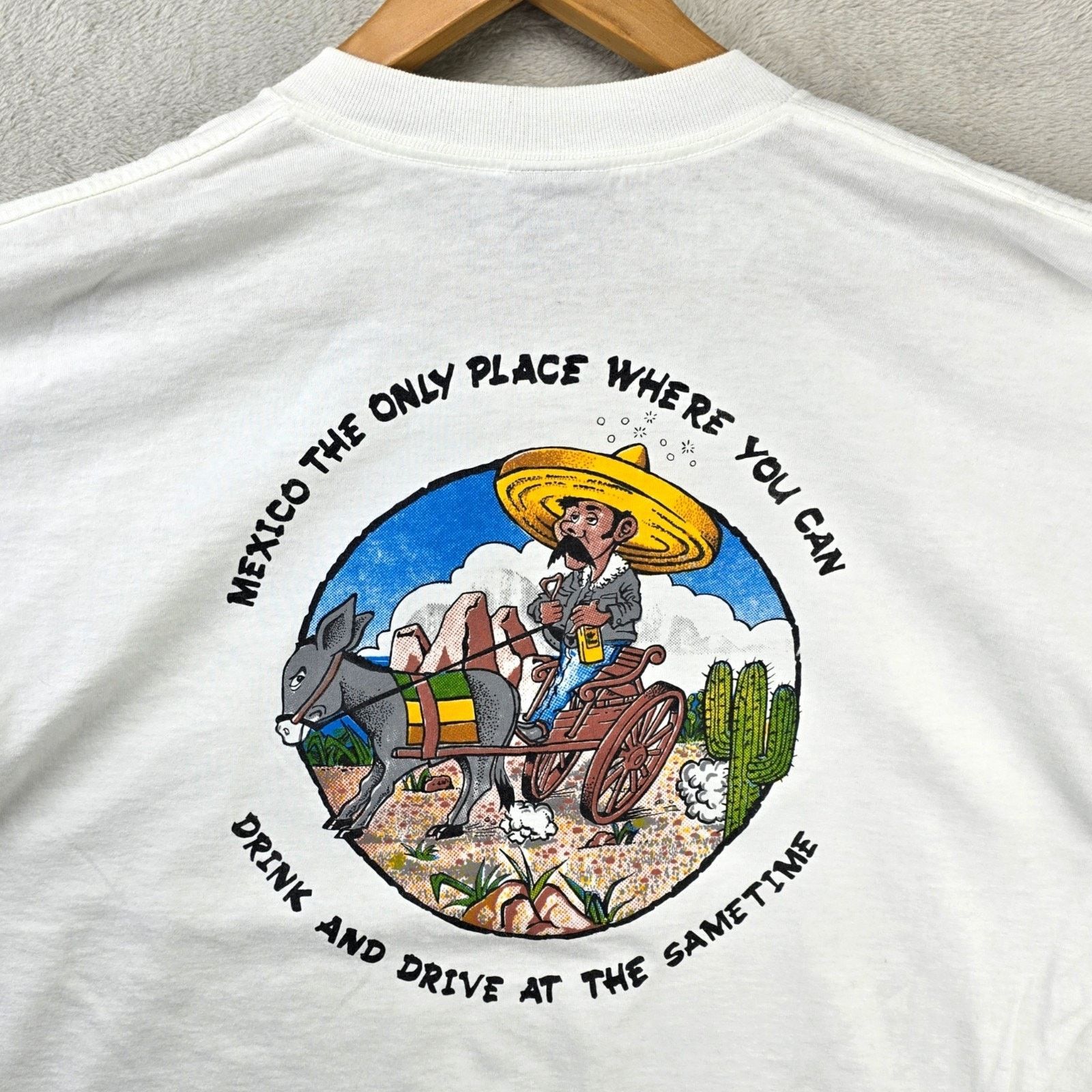Other Vtg Mexico Drink And Drive At The Same Time Shirt XL Donkey Size US XL / EU 56 / 4 - 1 Thumbnail