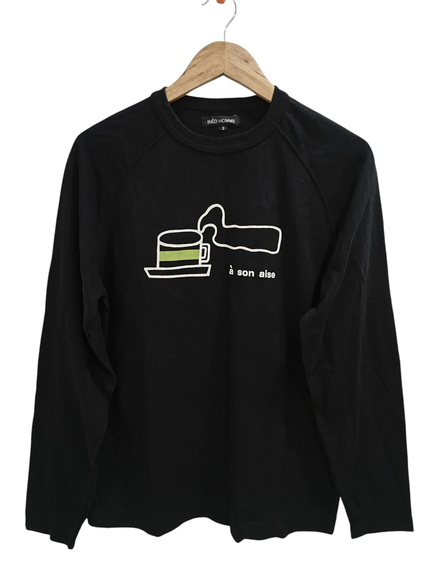 Japanese Brand × Vintage × Yohji Yamamoto 🔥🔥Ined A Son Aise LS T-Shirt Size US M / EU 48-50 / 2 - 2 Thumbnail