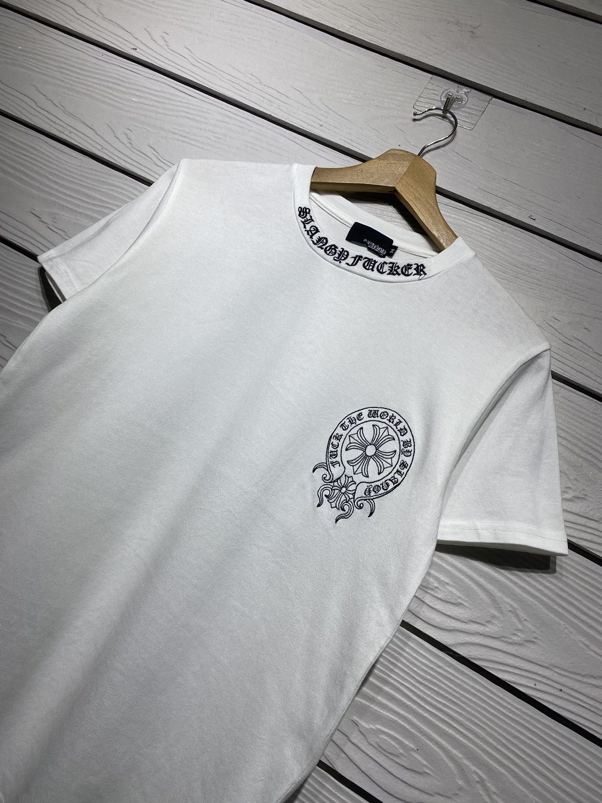 Japanese Brand Japan SLANGY Fucker Inspired Chrome Heart Malibu Cross Tee Size US M / EU 48-50 / 2 - 3 Thumbnail