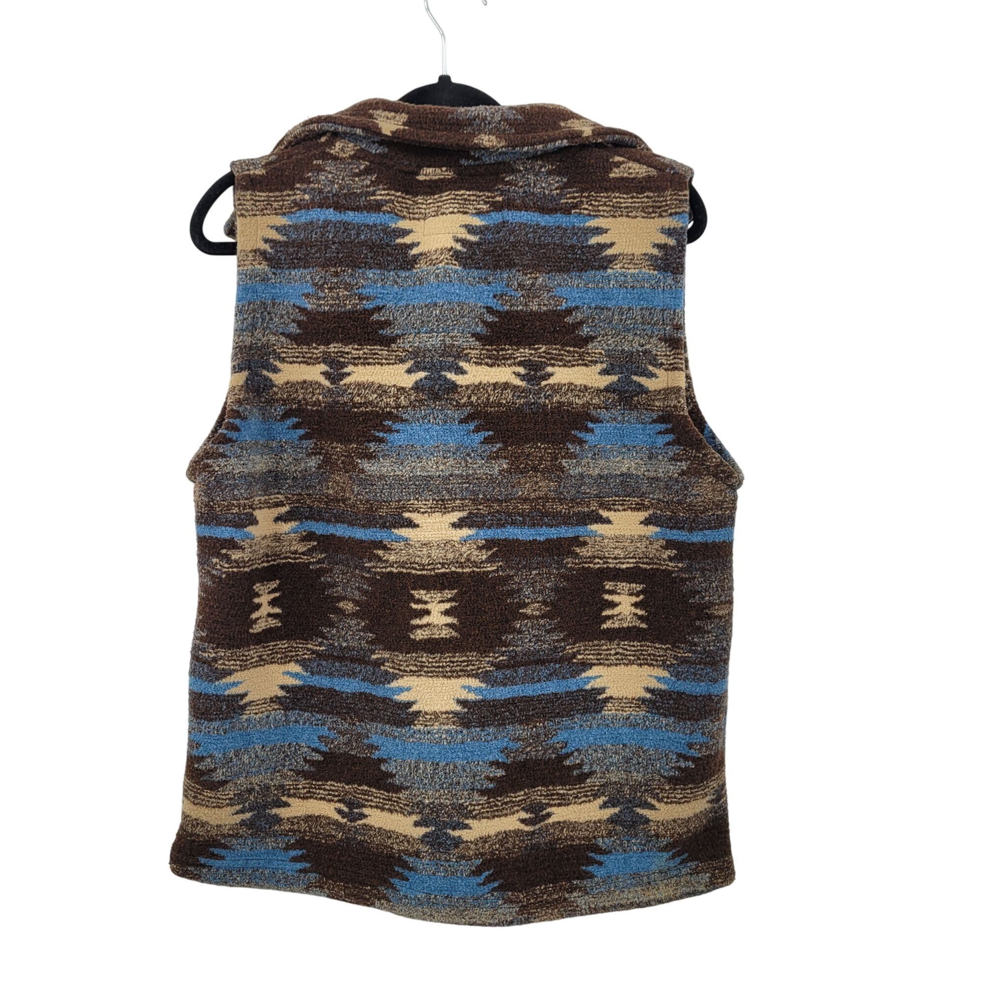 Vintage Vtg Bear Ridge Southwestern Teddy Bear Vest Sz L Brown Blue Size L / US 10 / IT 46 - 9 Thumbnail
