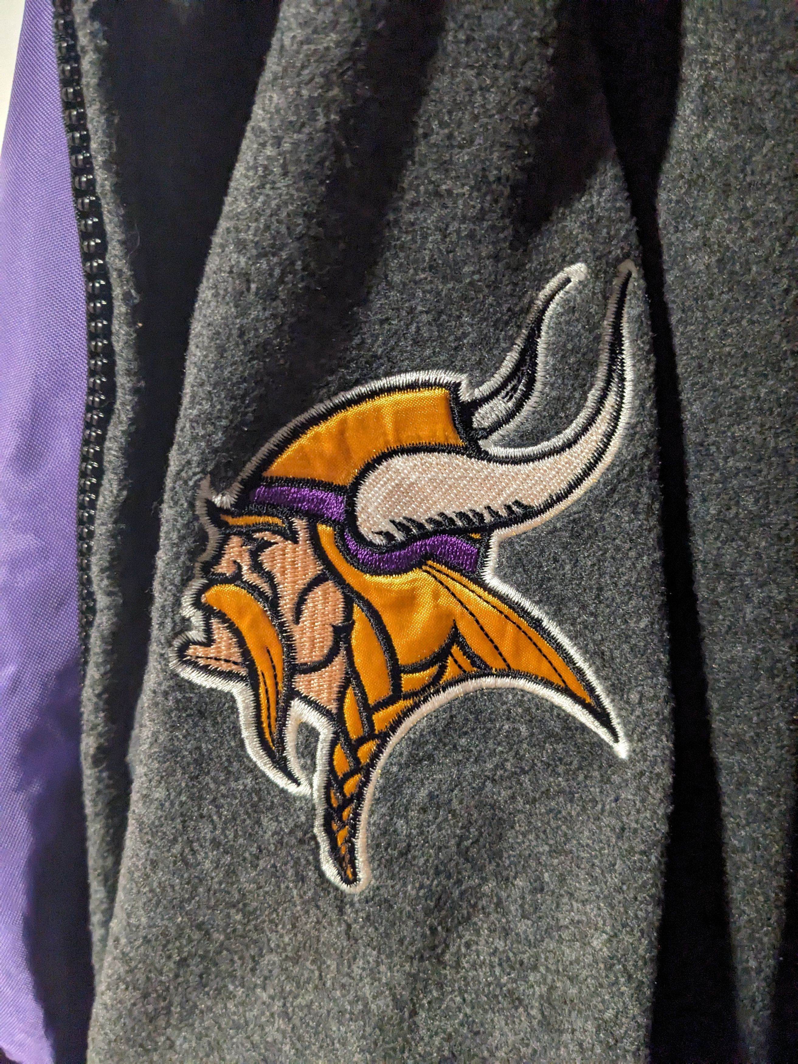 NFL × Vintage Vintage Y2K Minnesota Vikings NFL Football Reversible Jacket Size US XL / EU 56 / 4 - 9 Thumbnail