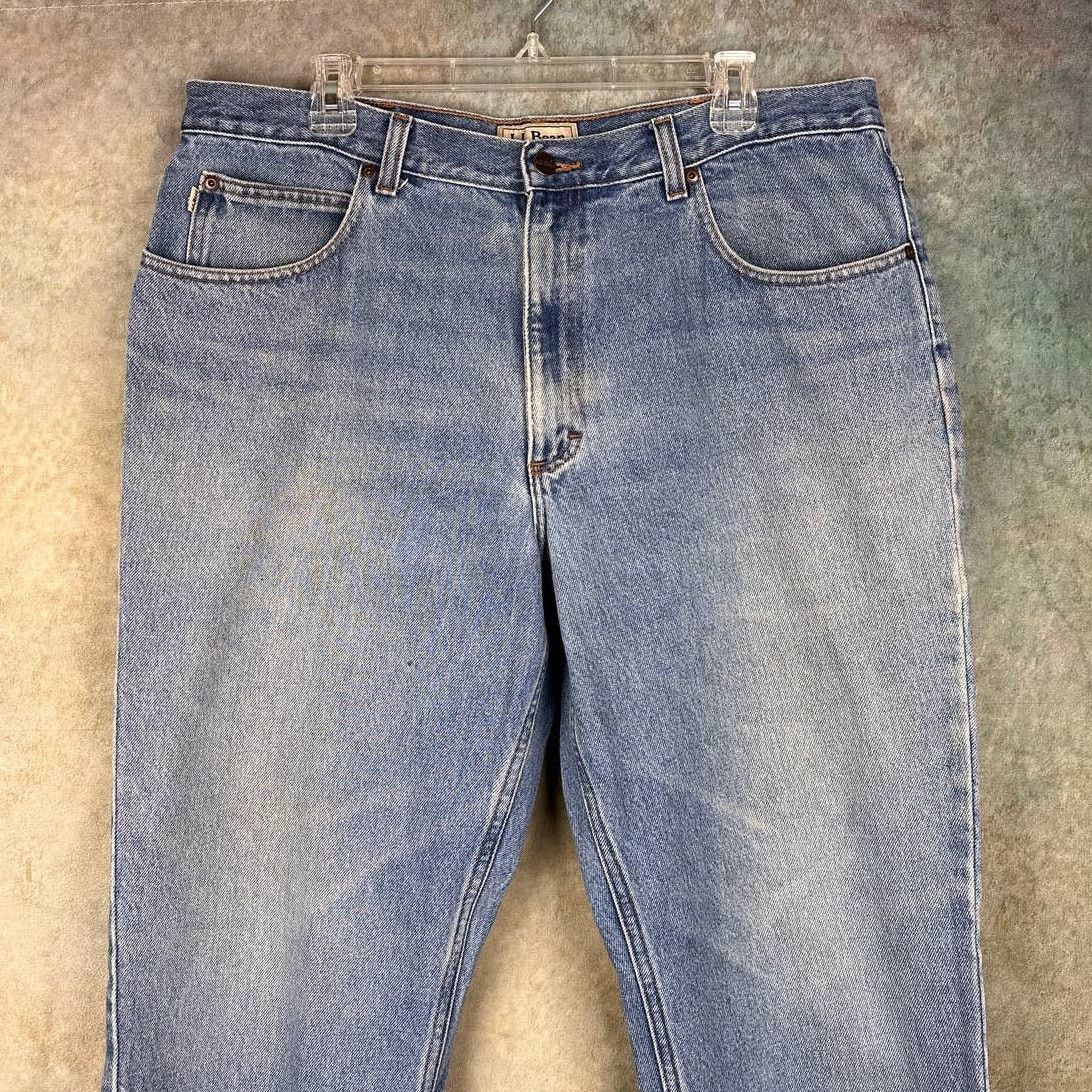 L.L. Bean × Vintage Vintage LL Bean Denim Jeans 38x30 Blue Classic Fit Size US 38 / EU 54 - 3 Thumbnail