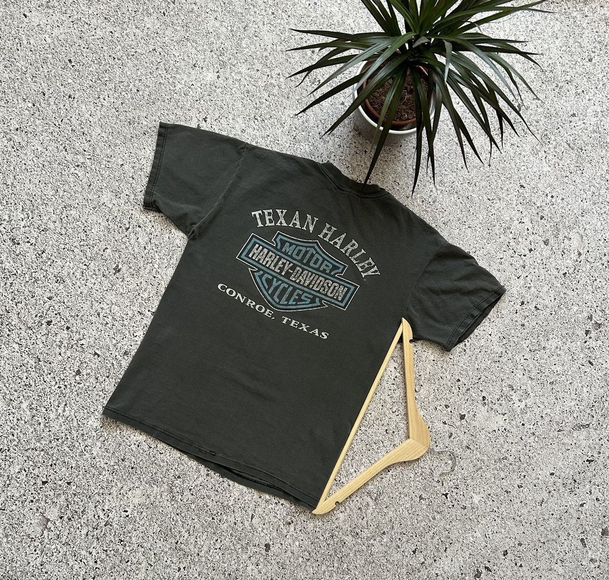 Band Tees × Harley Davidson × Vintage Vintage 2000’s Harley Davidson Iron Horses Bike USA T-Shirt Size US M / EU 48-50 / 2 - 2 Thumbnail