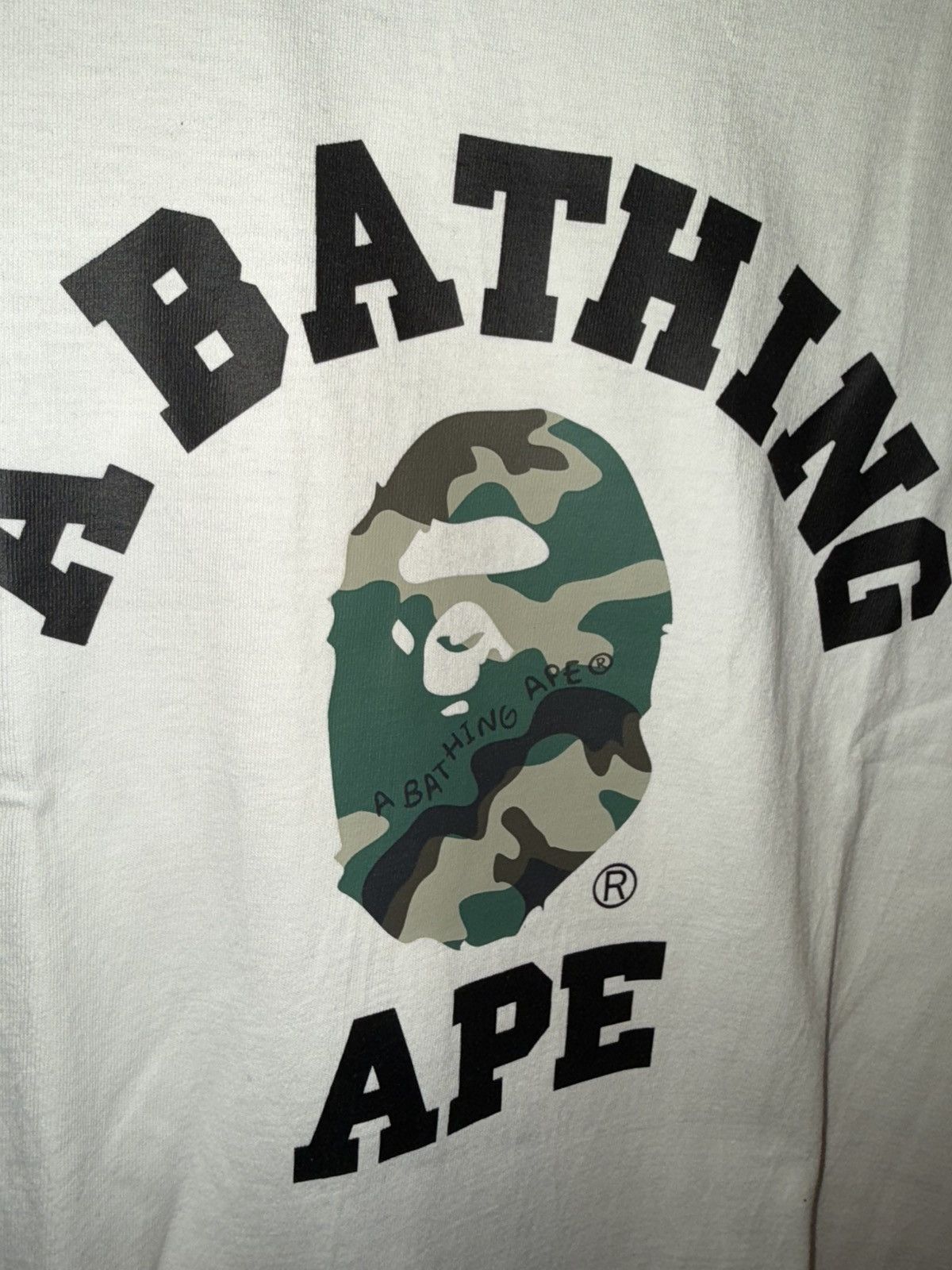 Bape Bape woodland college camo tee size XL Size US XL / EU 56 / 4 - 2 Thumbnail