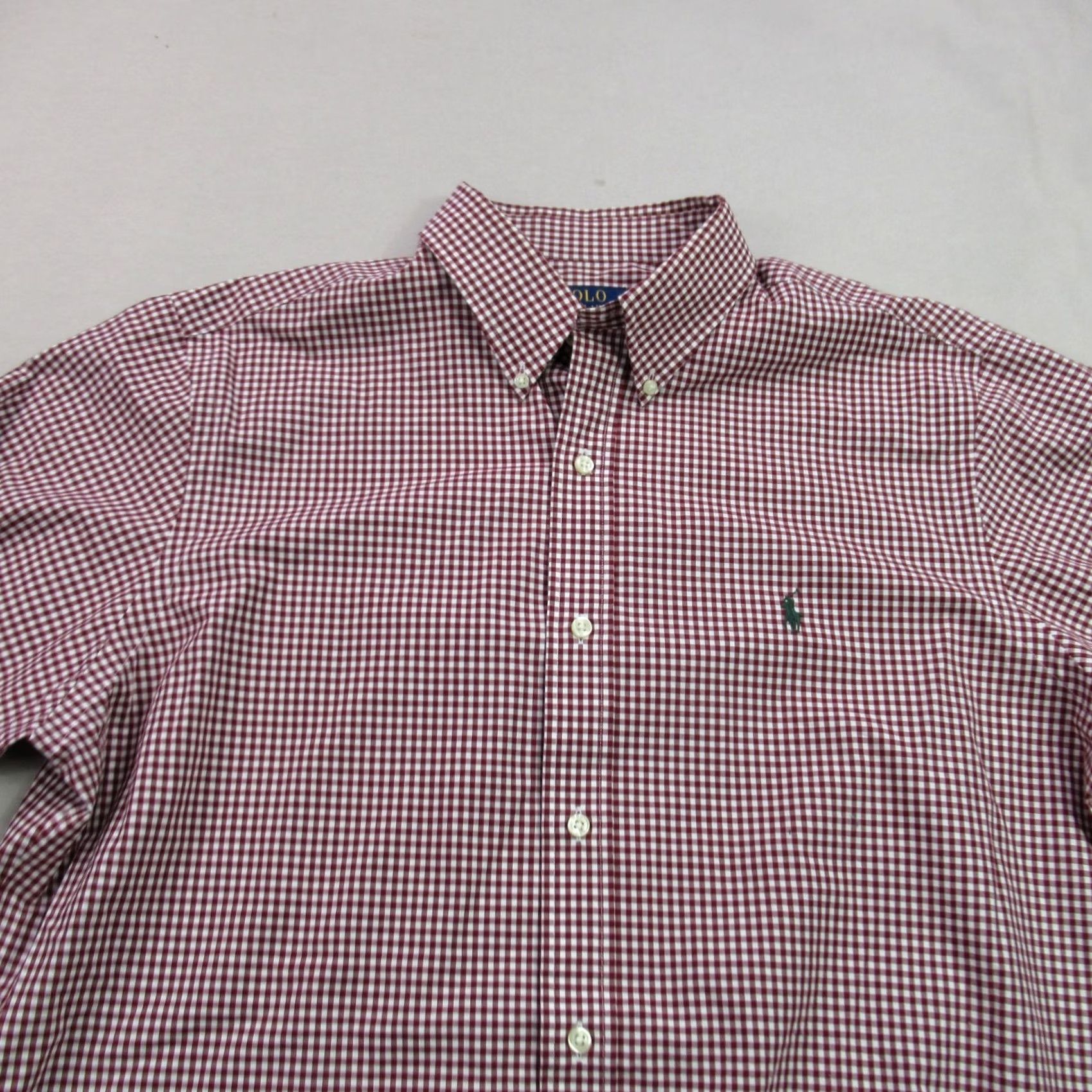 Polo Ralph Lauren Polo Ralph Lauren Shirt Mens XL Red Classic Fit Long Sleeve Button Front Size US XL / EU 56 / 4 - 3 Thumbnail