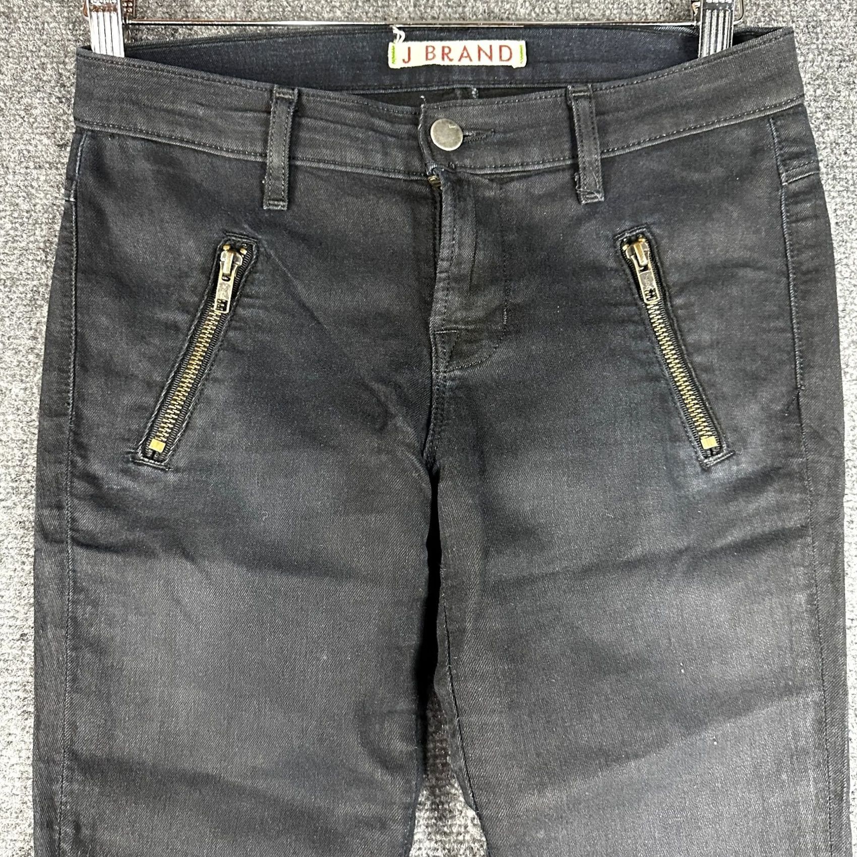 J Brand J Brand Pants Womens 26 Stealth Pant Black Cotton Stretch Zip Pockets Zip Ankle pants Size 26" / US 2 / IT 38 - 3 Thumbnail