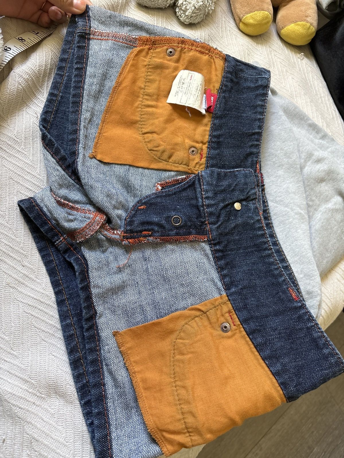 Miss Sixty Vintage Miss Sixty Oversized Button Low Rise Y2K Denim Short Size 29" - 12 Thumbnail