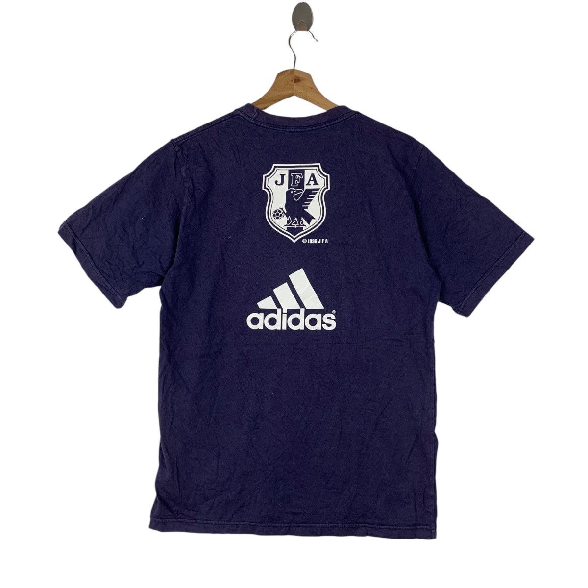 Adidas Vintage 1996 JAPAN FOOTBALL VS BAHRAIN Asia Cup Tee Shirt Size US L / EU 52-54 / 3 - 5 Thumbnail