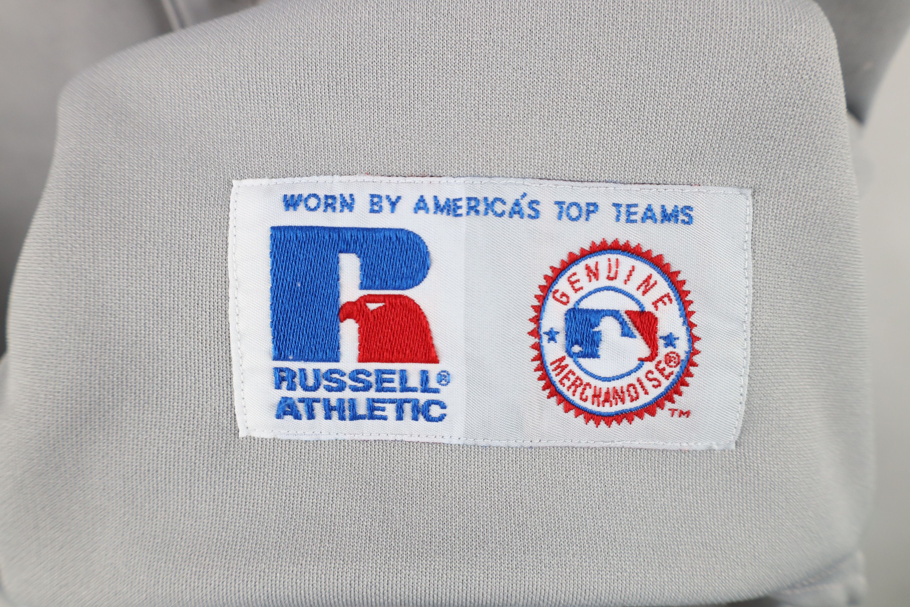 Russell Athletic Vintage 80s 90s Russell Athletic Baseball Jersey Gray Stitch Size US XXL / EU 58 / 5 - 7 Thumbnail
