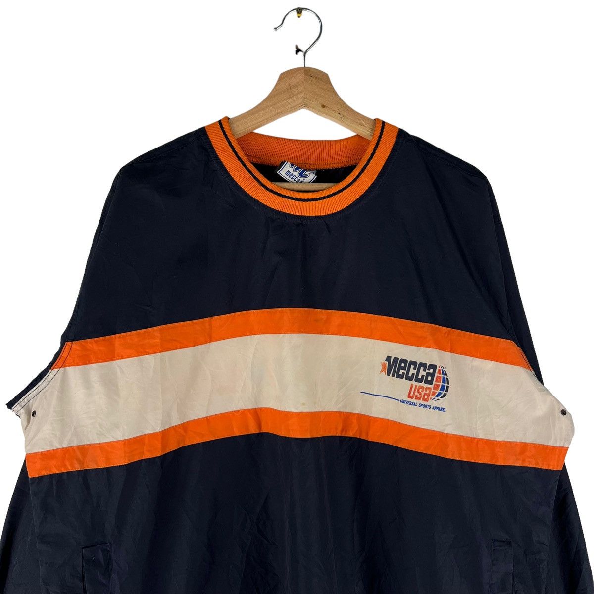 Japanese Brand 🔥VINTAGE LONG SLEEVE SWEATSHIRT MECCA USA BIG LOGO Size US L / EU 52-54 / 3 - 2 Thumbnail