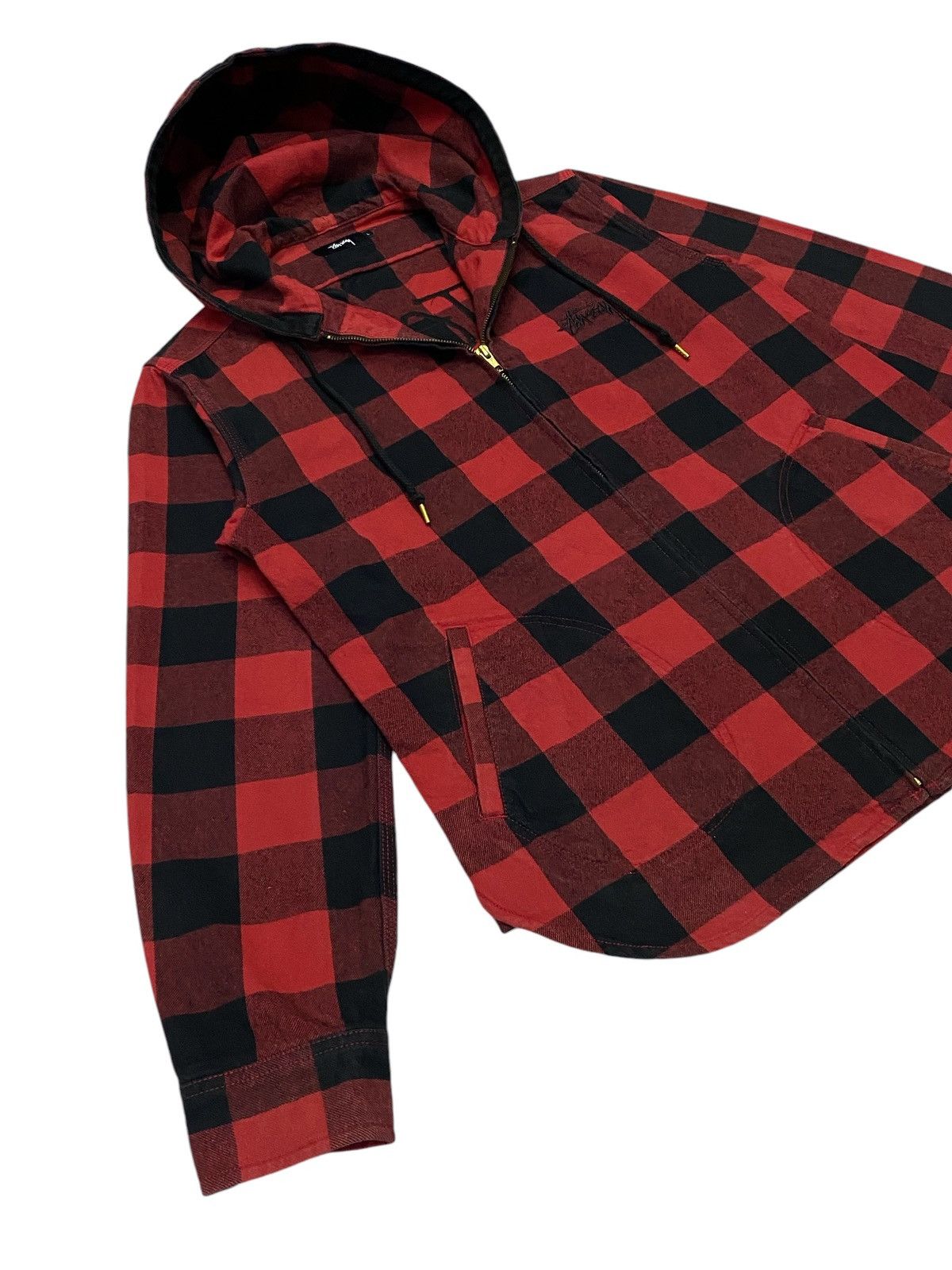 Stussy International Tribe Flannel Zipper Hoodie