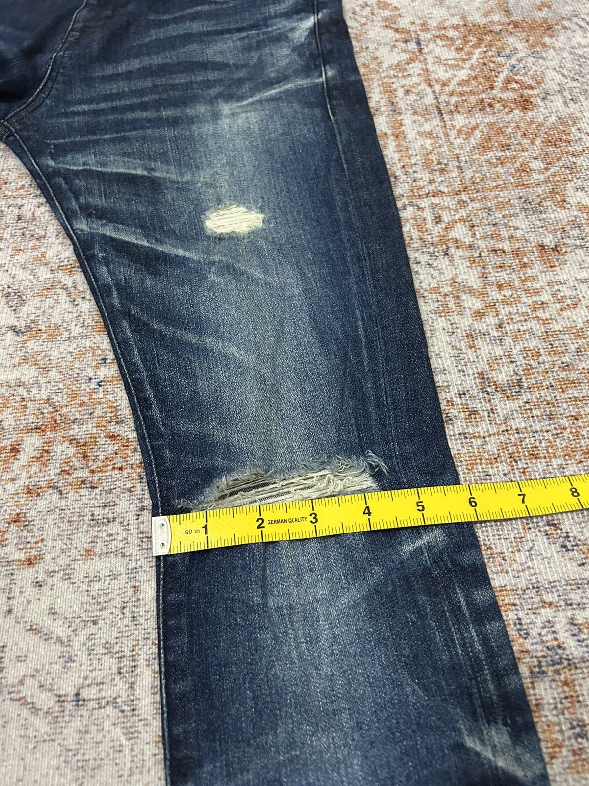 JACKROSE Jackrose Japan Distressed Skinny Jeans Size US 30 / EU 46 - 19 Thumbnail