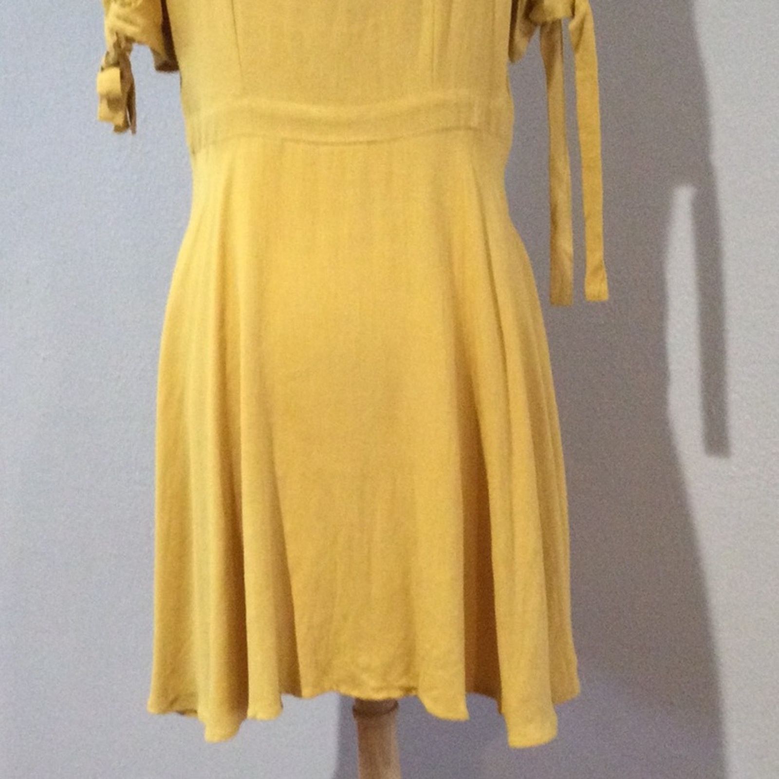 Other IFFEI Mustard Yellow Full Button Sleeve A-Line Dress XL NWT Size XL / US 12-14 / IT 48-50 - 12 Thumbnail