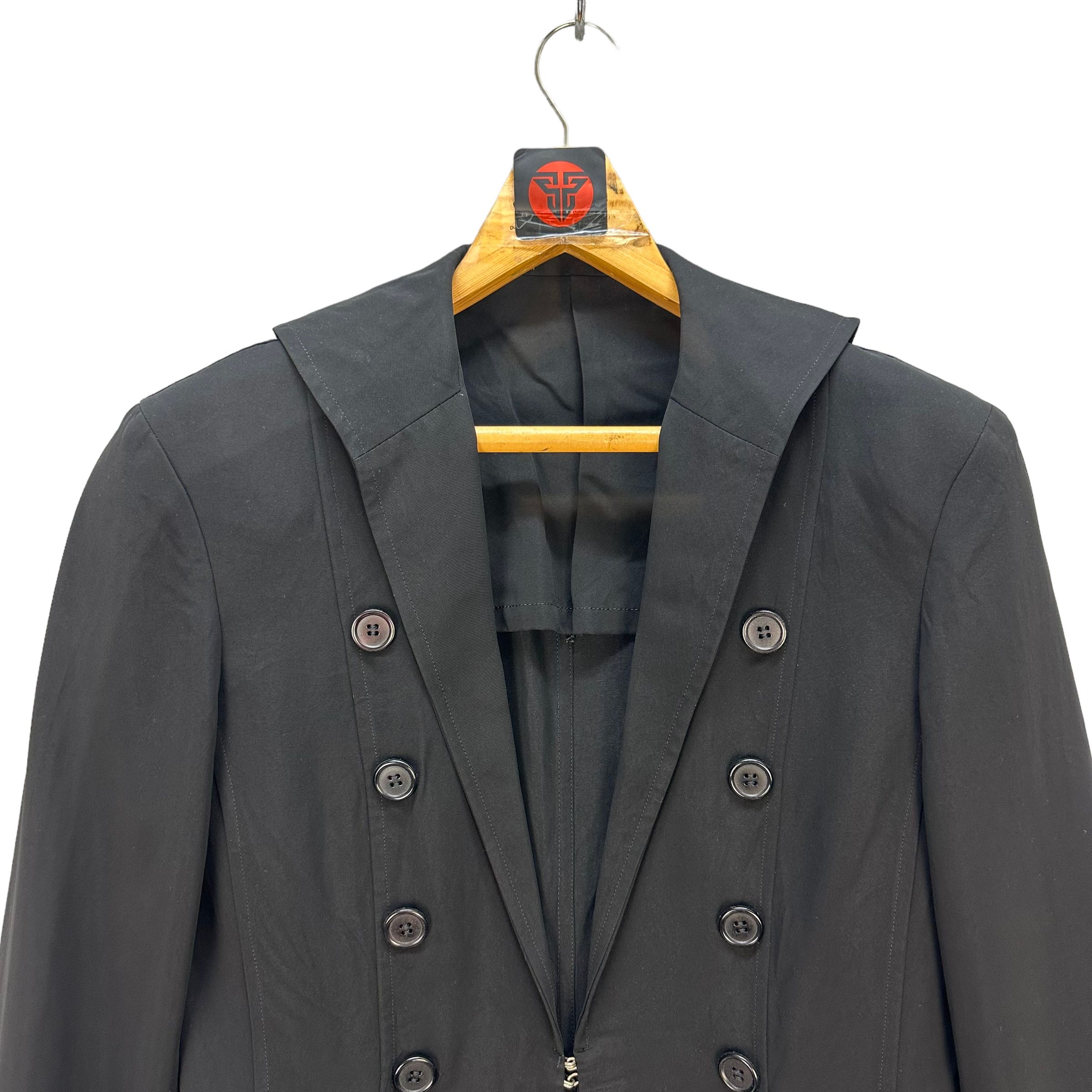 Yohji Yamamoto Y's DOUBLE BREASTED SINGLE HOOK JACKET #7719-166 Size M / US 6-8 / IT 42-44 - 2 Thumbnail