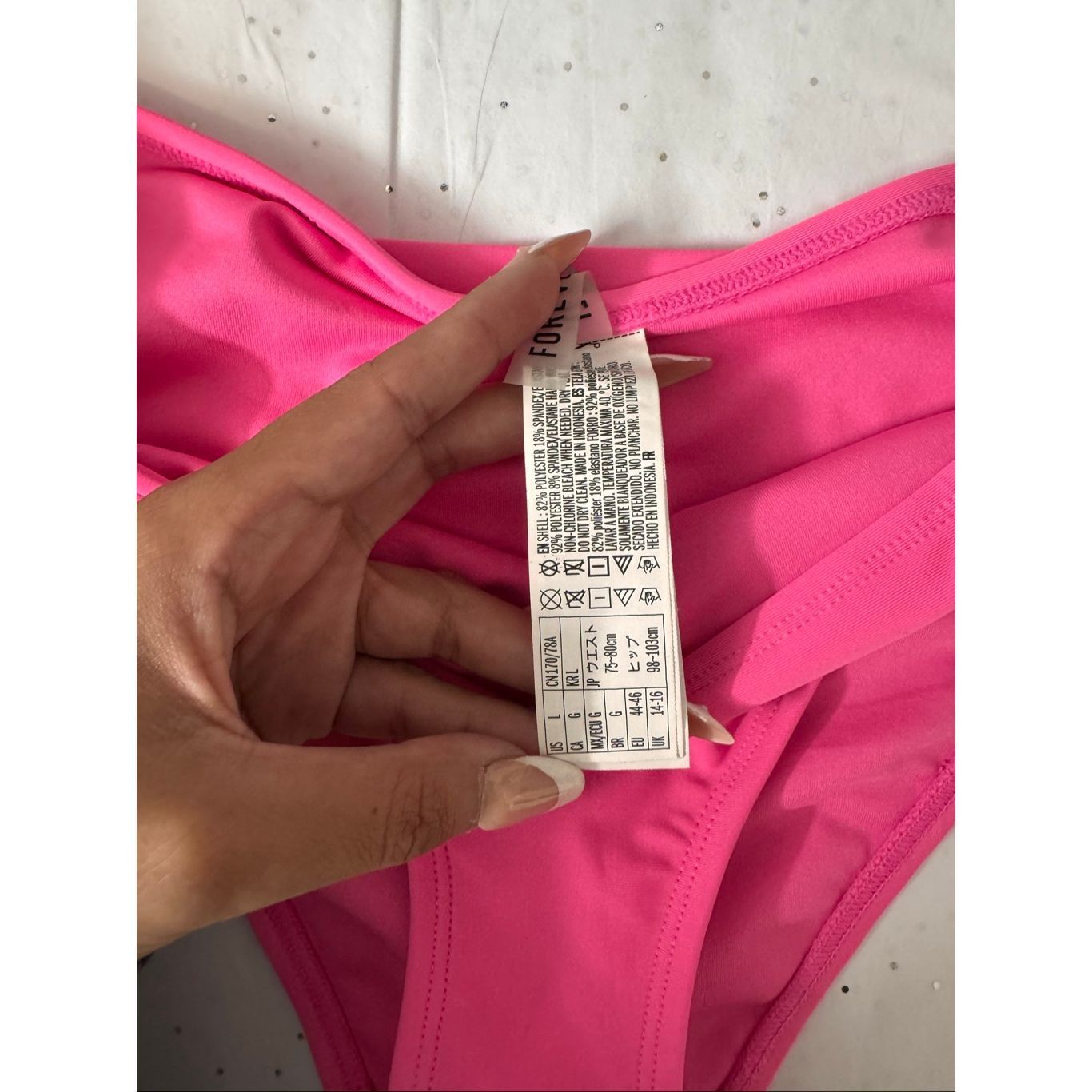 Forever 21 Forever 21 Neon Pink Bikini Bottoms Size L Swimwear Size 34" / US 12 / IT 48 - 8 Thumbnail