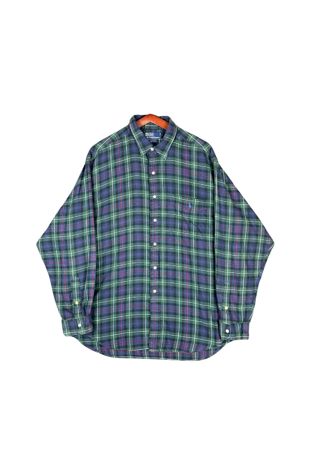 Polo Ralph Lauren Vintage Polo Ralph Lauren Tartan Shirt XL Elliott Fit 90s Size US XL / EU 56 / 4 - 1 Thumbnail