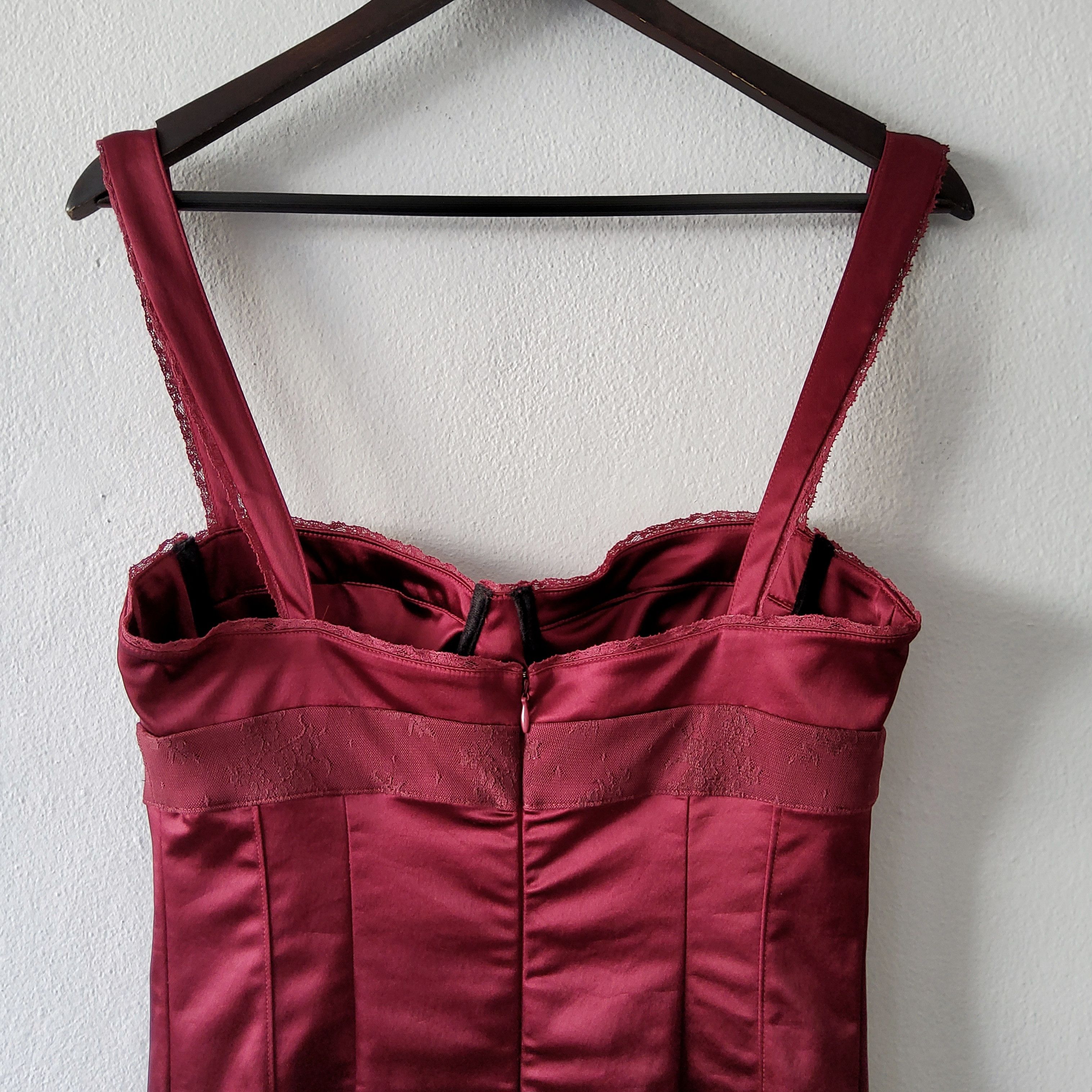 John Galliano John Galliano vintage y2k silky lace trim bustier dress Size L / US 10 / IT 46 - 8 Thumbnail