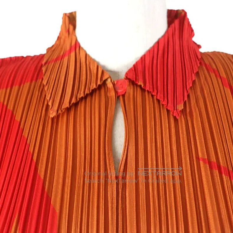 Issey Miyake Issey Miyake Orange Dress Size M / US 6-8 / IT 42-44 - 4 Thumbnail