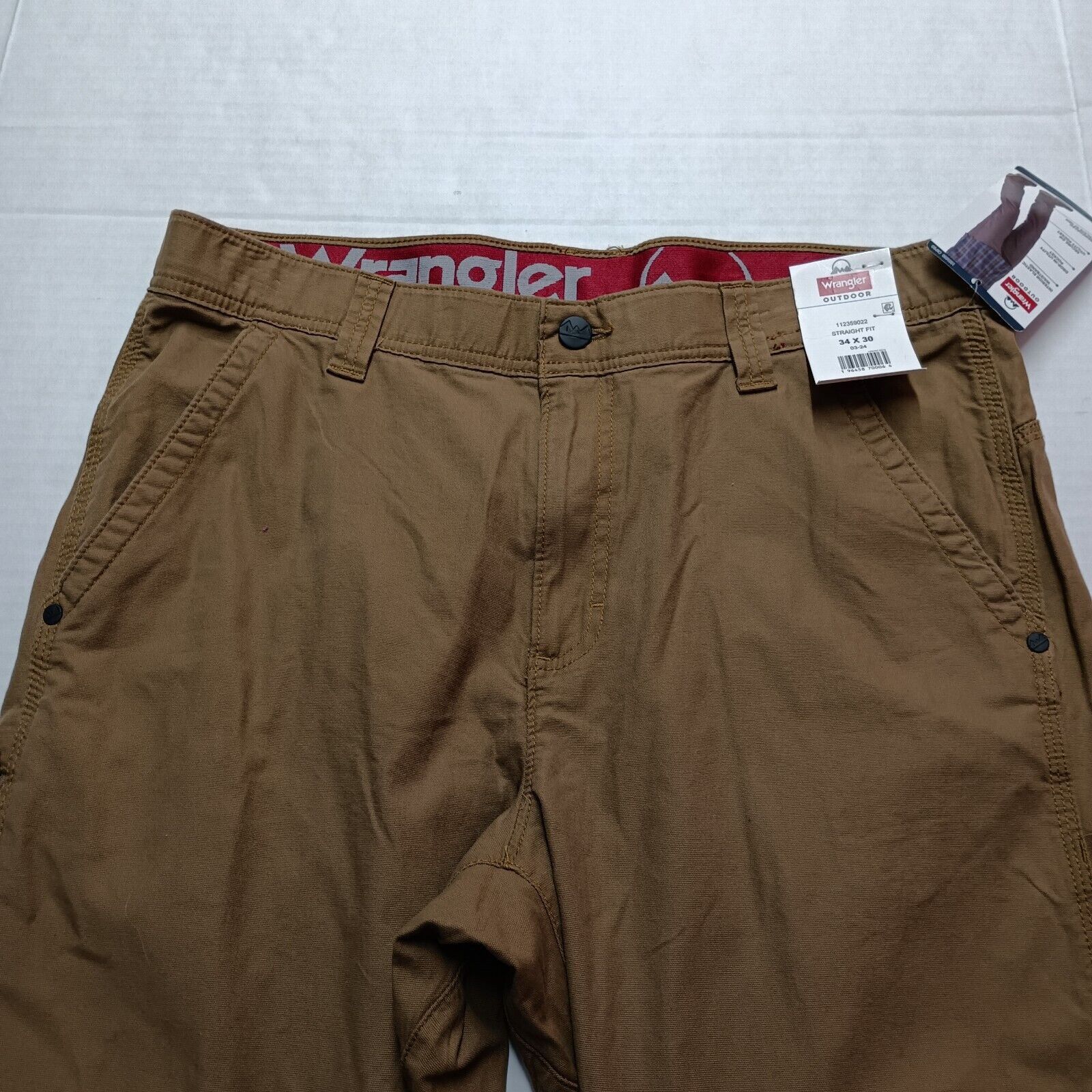 Wrangler Wrangler Frontier Utility Pants Men's 34x30 Brown Straight Size US 34 / EU 50 - 3 Thumbnail