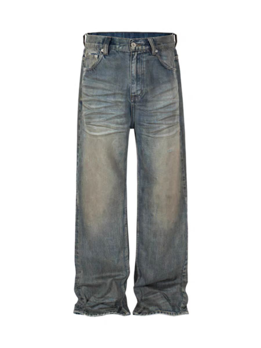 Japanese Brand × Jean Scrap Style Dirty Dye Vintage Wash Jeans Size US 34 / EU 50 - 5 Thumbnail