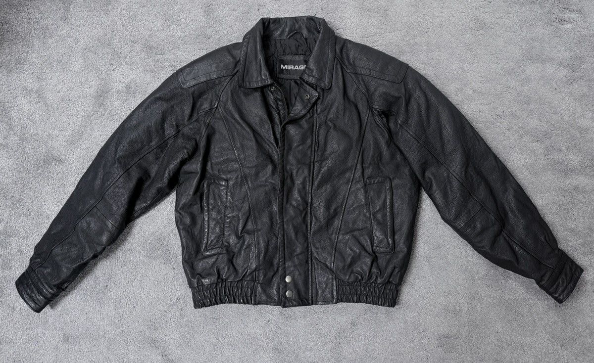 Mirage Vintage Mirage Leather Bomber jacket size S Size US S / EU 44-46 / 1 - 1 Thumbnail
