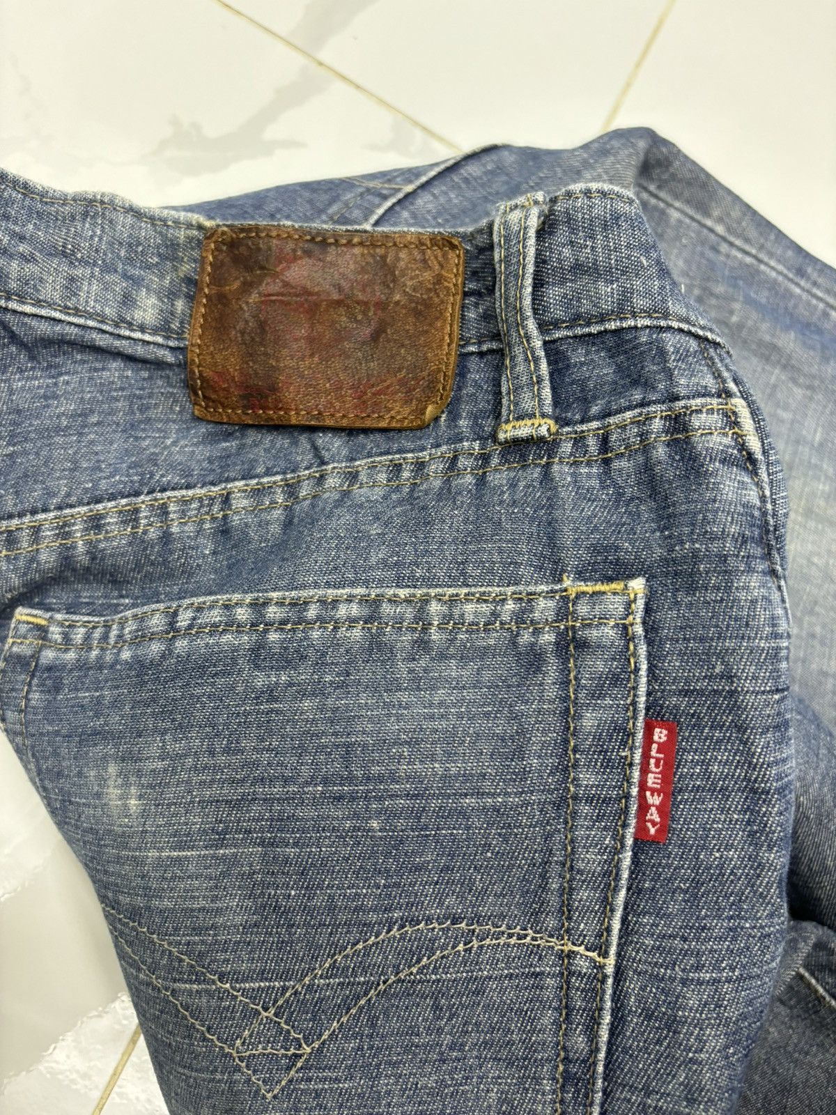 Japanese Brand VINTAGE BLUEWAY JAPAN DENIM LINE JEANS Size US 29 - 10 Thumbnail