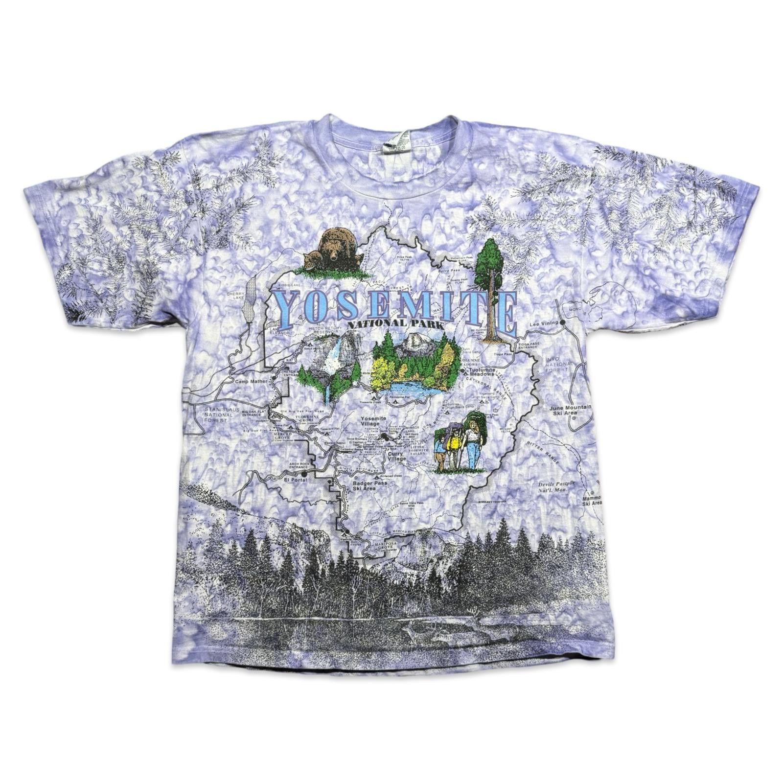 Designer Vintage Yosemite National Park All Over Print Ice-Dye Tee Size US XL / EU 56 / 4 - 1 Thumbnail
