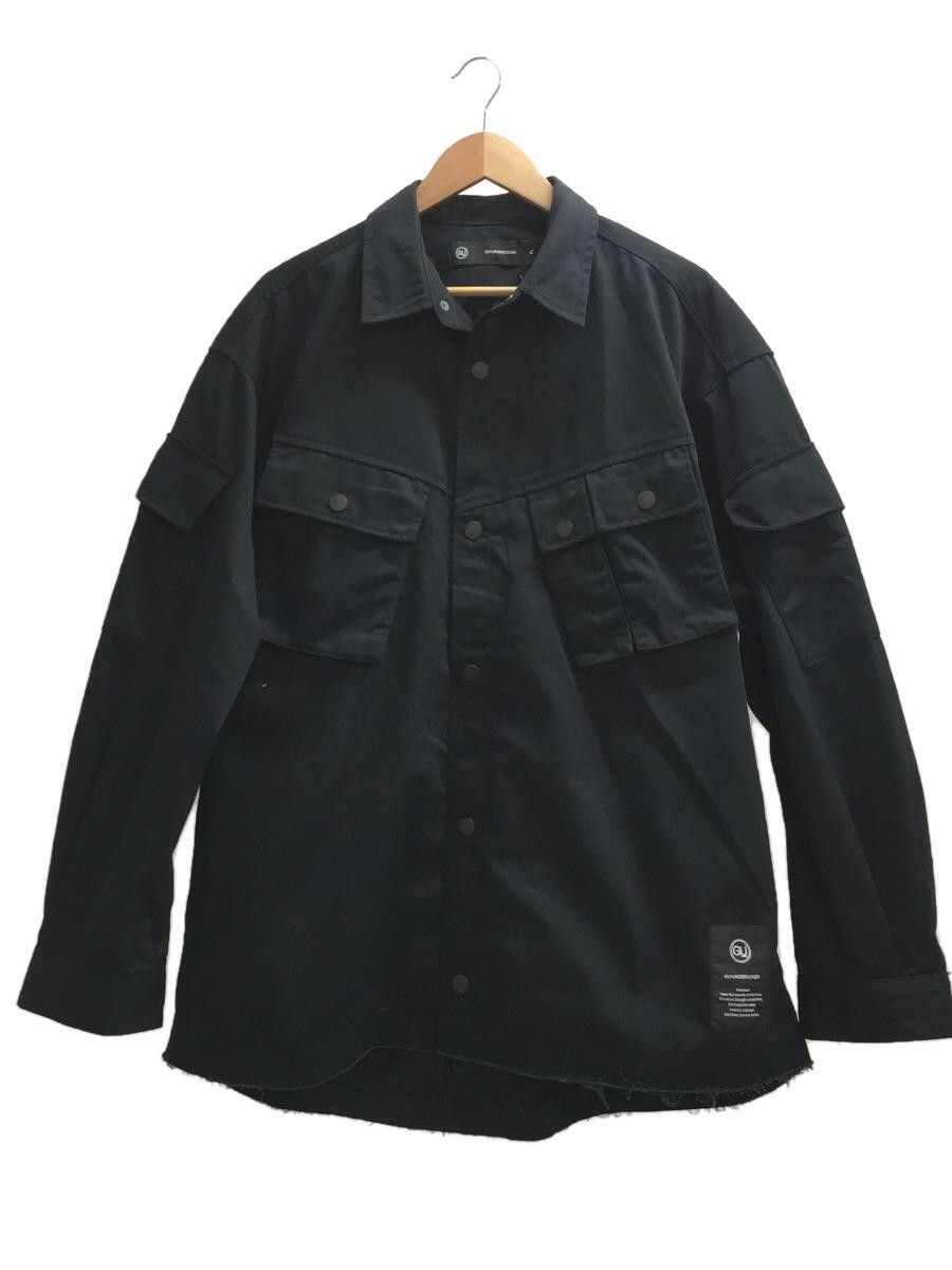 image of Undercover Gu Military Overshirt in Black, Men's (Size XL)