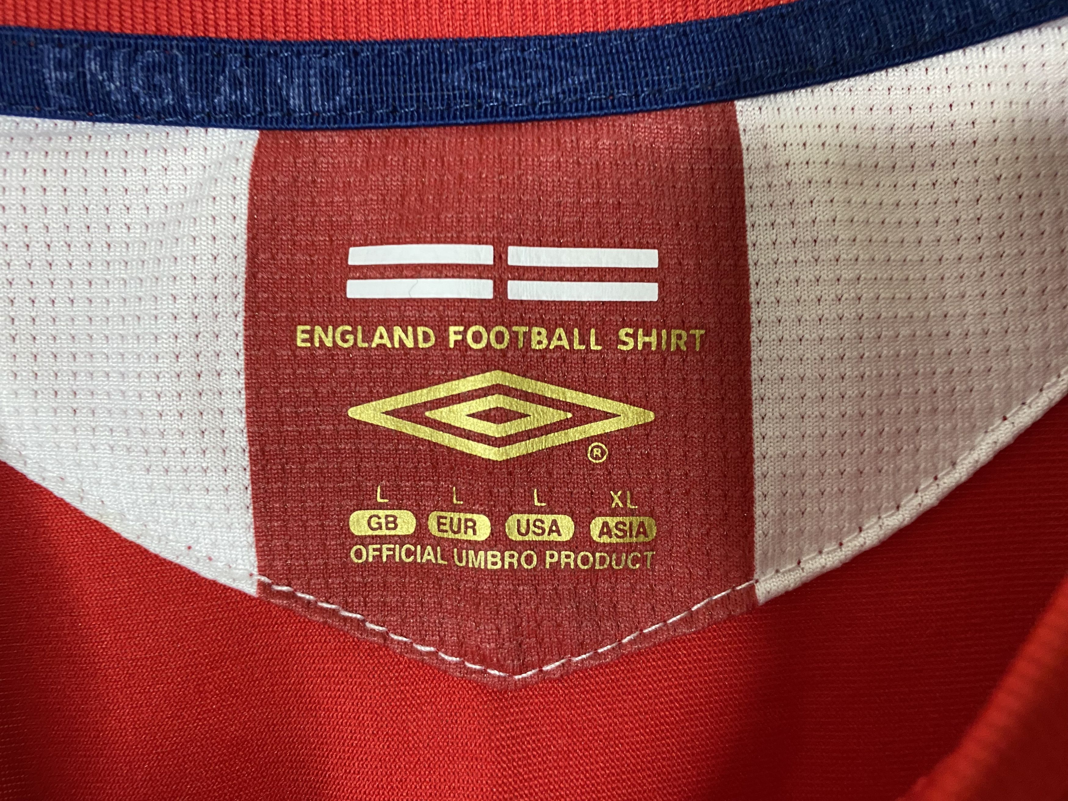 Umbro ENGLAND NATIONAL TEAM 2006 AWAY FOOTBALL SHIRT SOCCER JERSEY Size US L / EU 52-54 / 3 - 6 Thumbnail