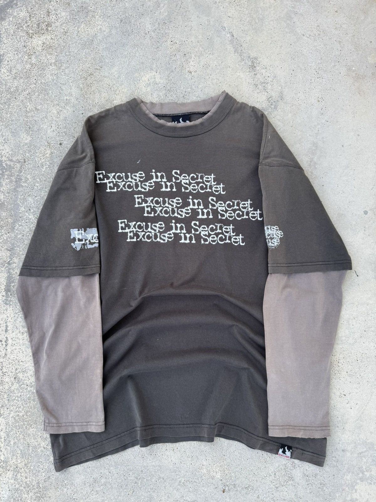 JNCO Distressed 2000s Excuses Jnco Styled Double Layer Tees Size US XL / EU 56 / 4 - 1 Thumbnail