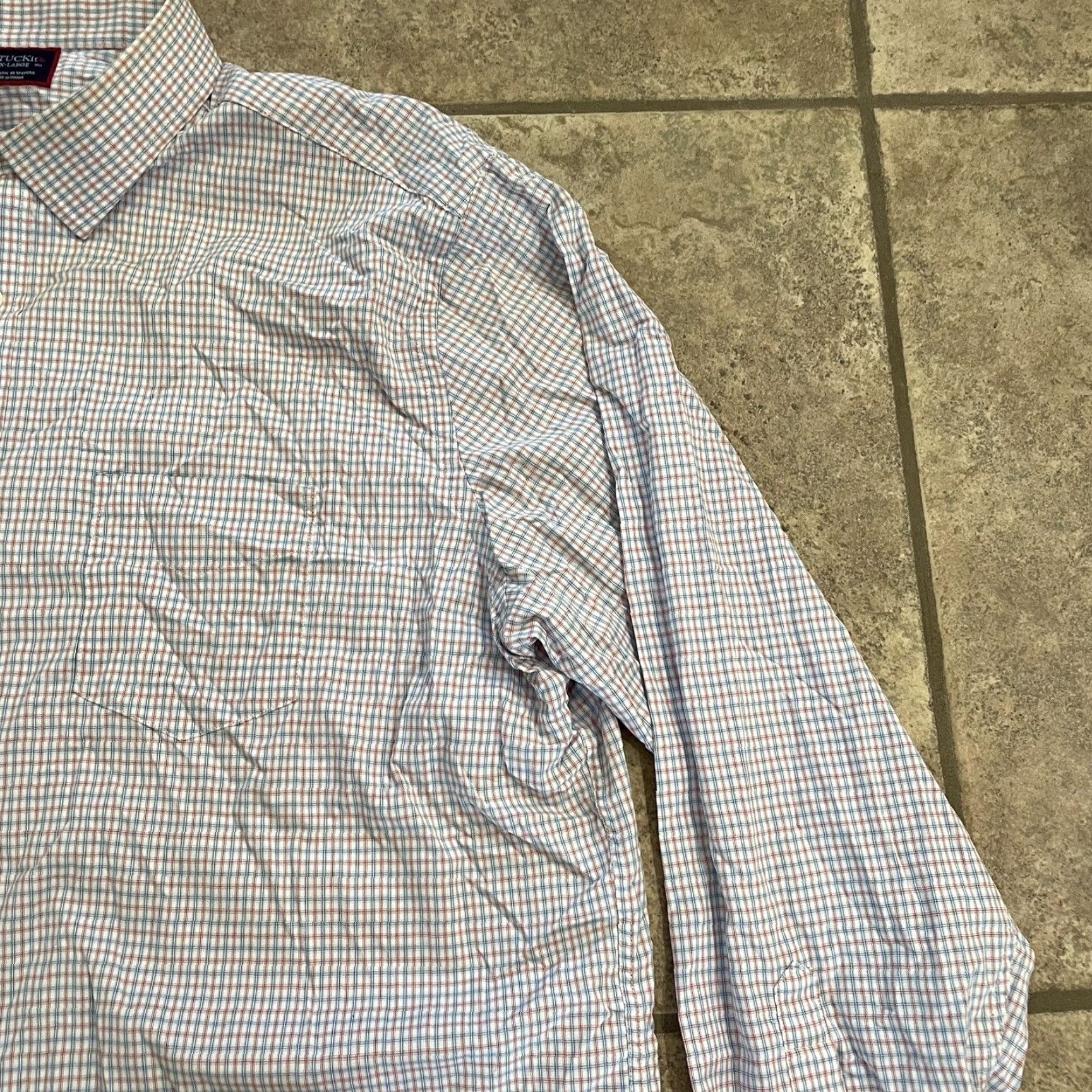 UNTUCKit UNTUCKit Checkered Nylon Long Sleeve Button-Down Shirt Mens XX L Multicolor Shirt Button-Up 2XL Men Regular Nylon Checkered Womens no wait gender Size US XXL / EU 58 / 5 - 2 Thumbnail