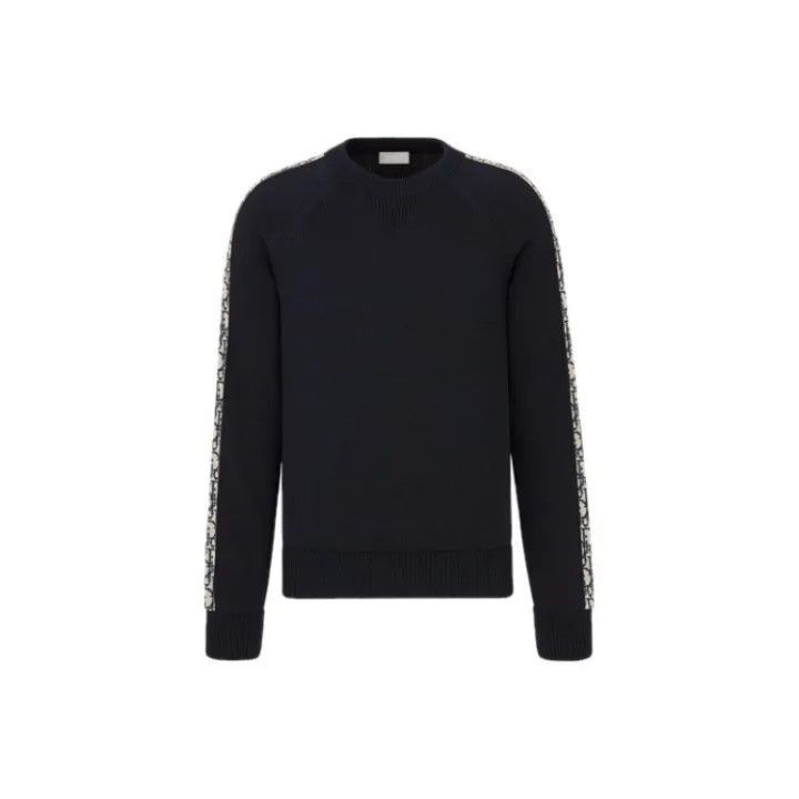 Dior Dior Dior Navy Blue Pullover Sweater with Logo 0079-2507 Size US M / EU 48-50 / 2 - 1 Thumbnail
