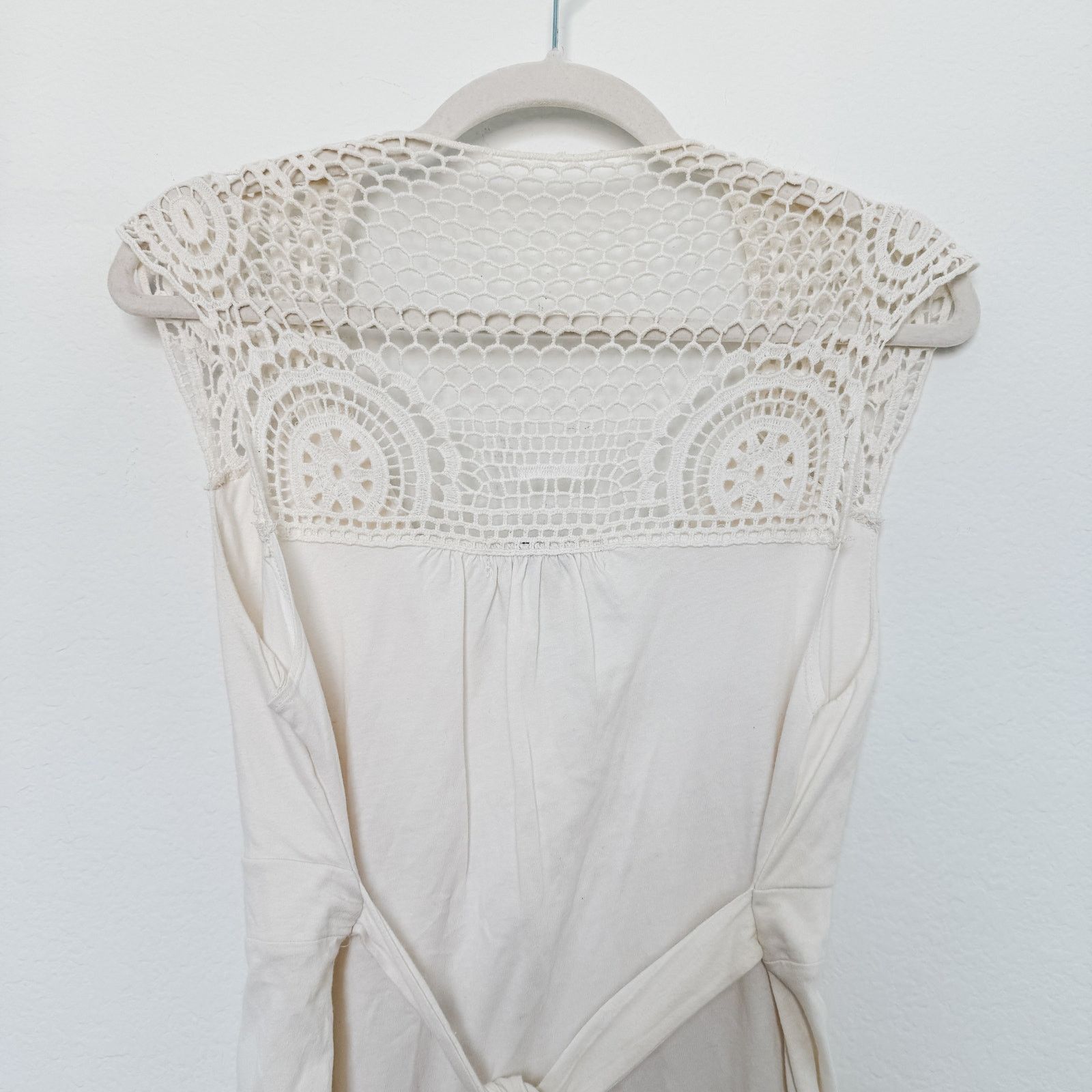 L.E.I. Y2K L.E.I. Crochet Babydoll Top White Size XL Knit Size XL / US 12-14 / IT 48-50 - 9 Thumbnail