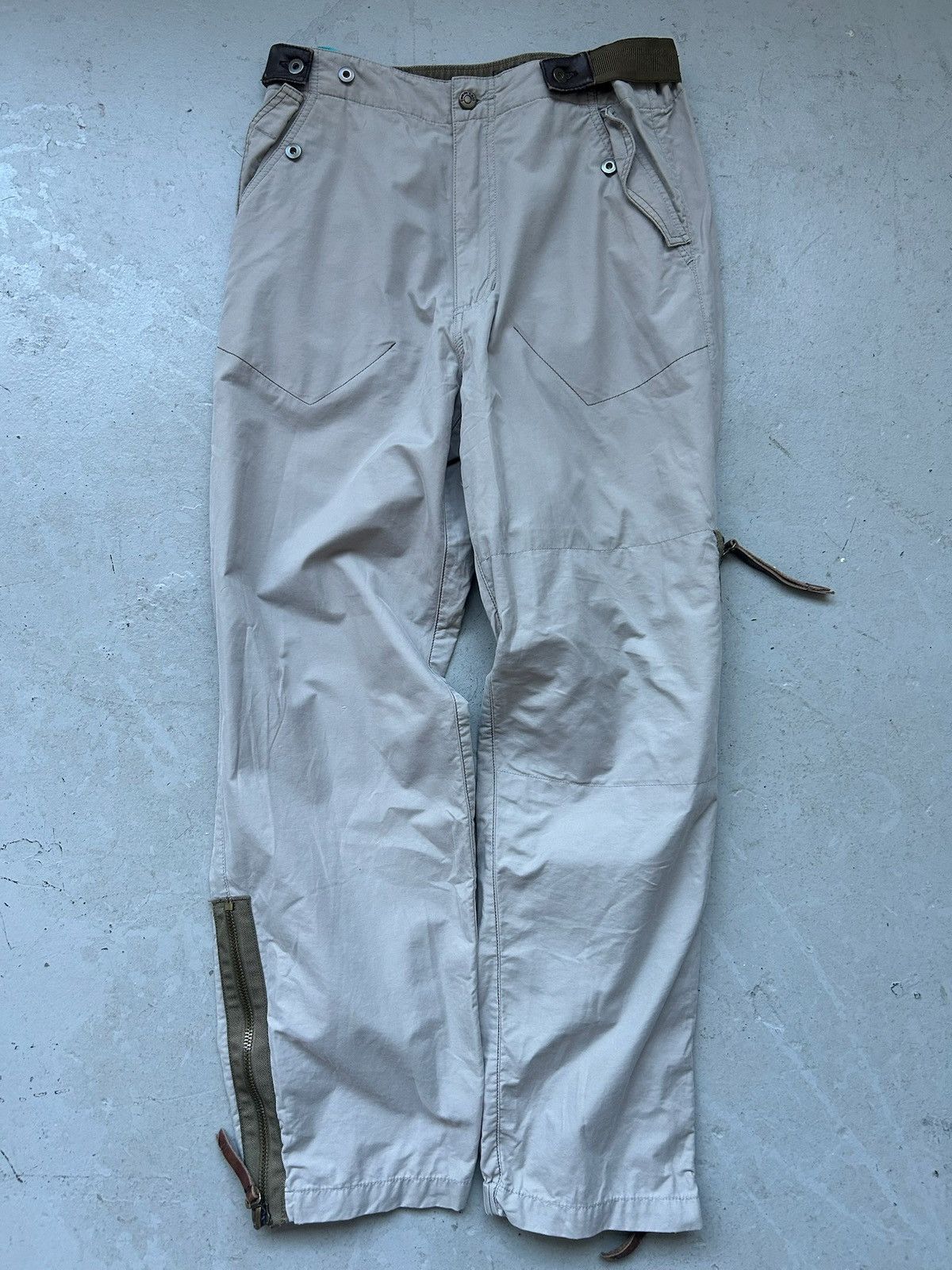 Aem'kei Aem'Kei Olive Side Zip Cotton Utility Pants Size US 28 / EU 44 - 1 Thumbnail