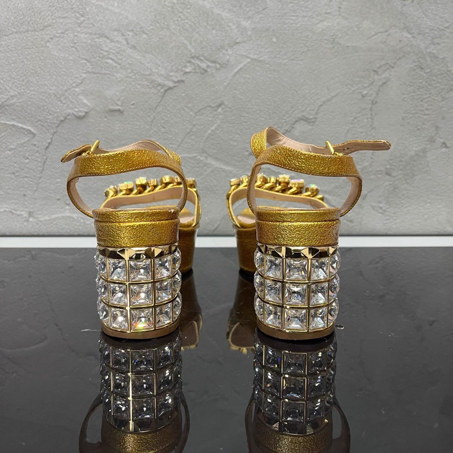 Miu Miu MIUMIU crystal heels size 36 98 new light wear Size US 5 / IT 35 - 5 Thumbnail