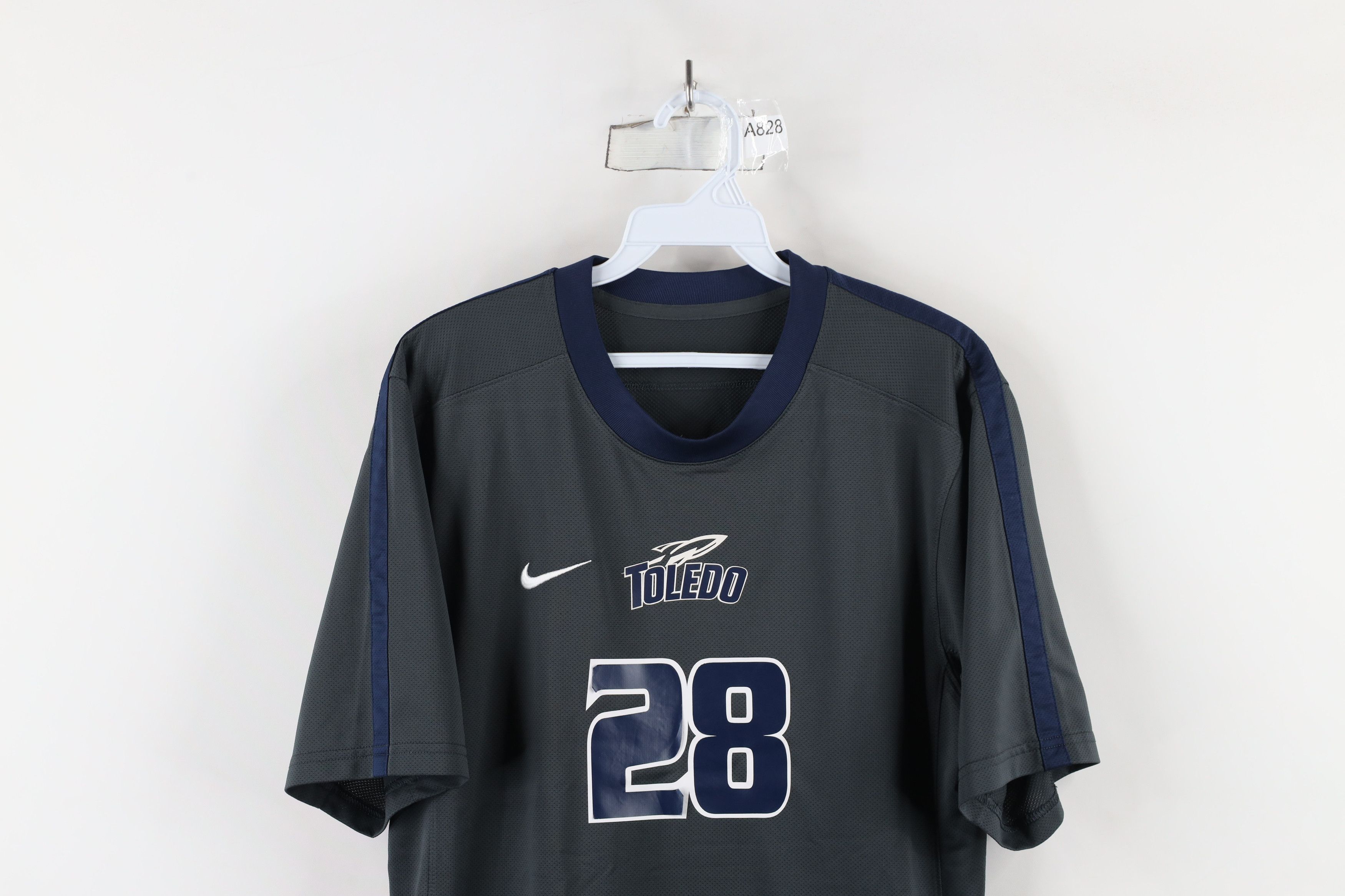 Nike × Vintage Nike Game Worn University of Toledo Soccer Jersey Gray #28 Size US S / EU 44-46 / 1 - 2 Thumbnail