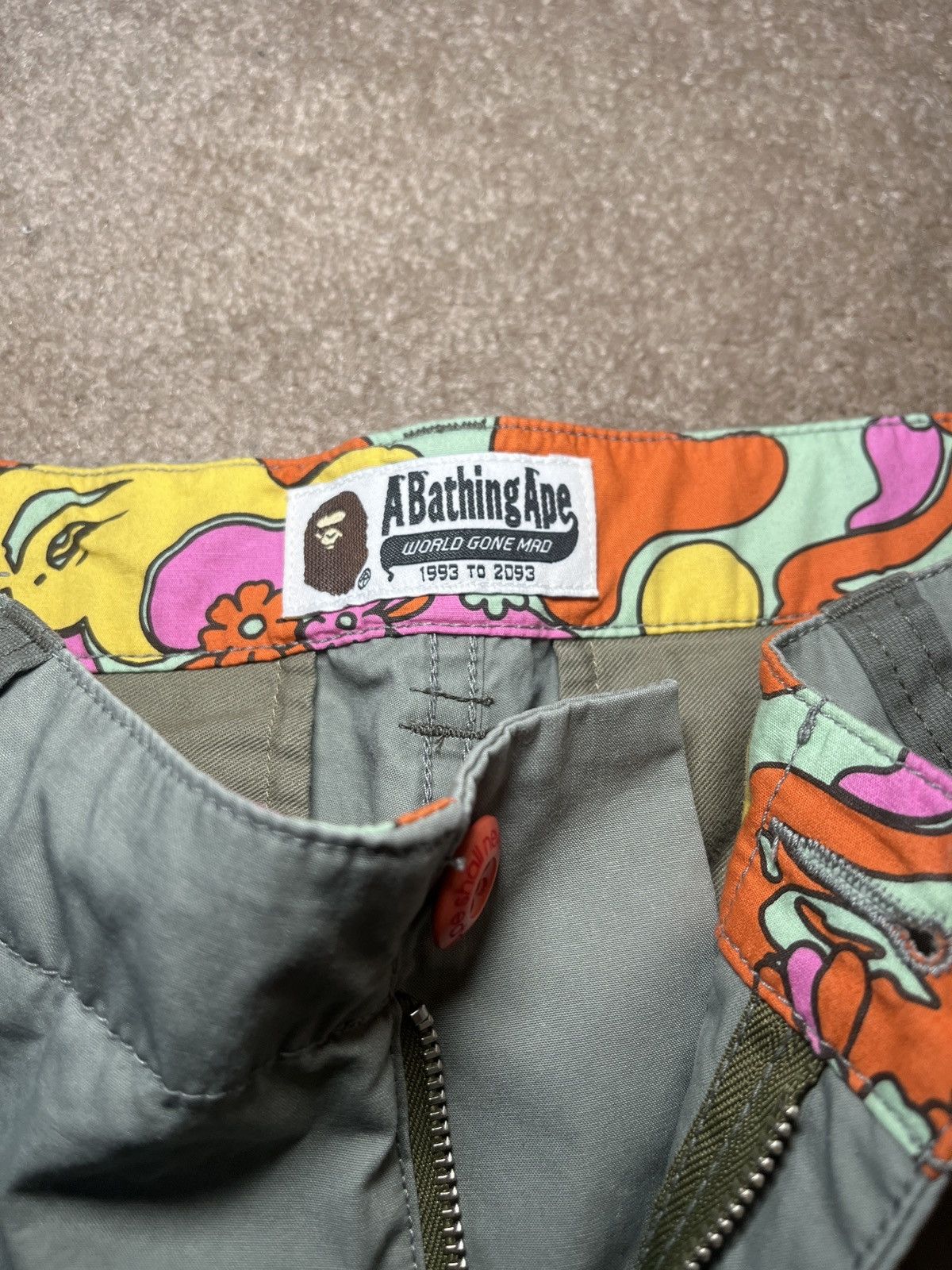 Bape ABC Camo Flower Patchwork 6 Pocket Pants Size 24" / US 00 / IT 34 - 5 Thumbnail